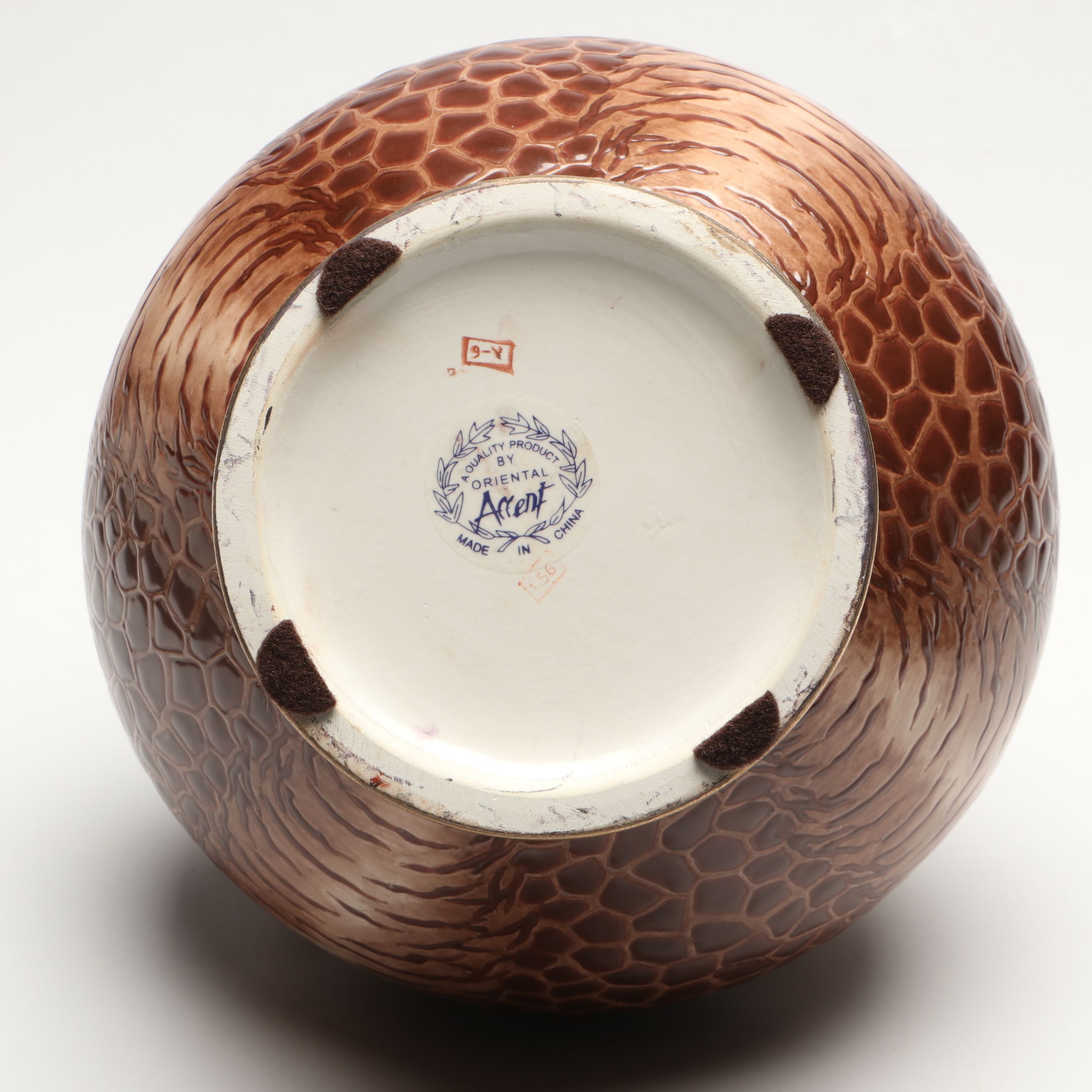 Decorative Crafts Glass Armillary Sphere Table Lamp and Ceramic Jardiniere