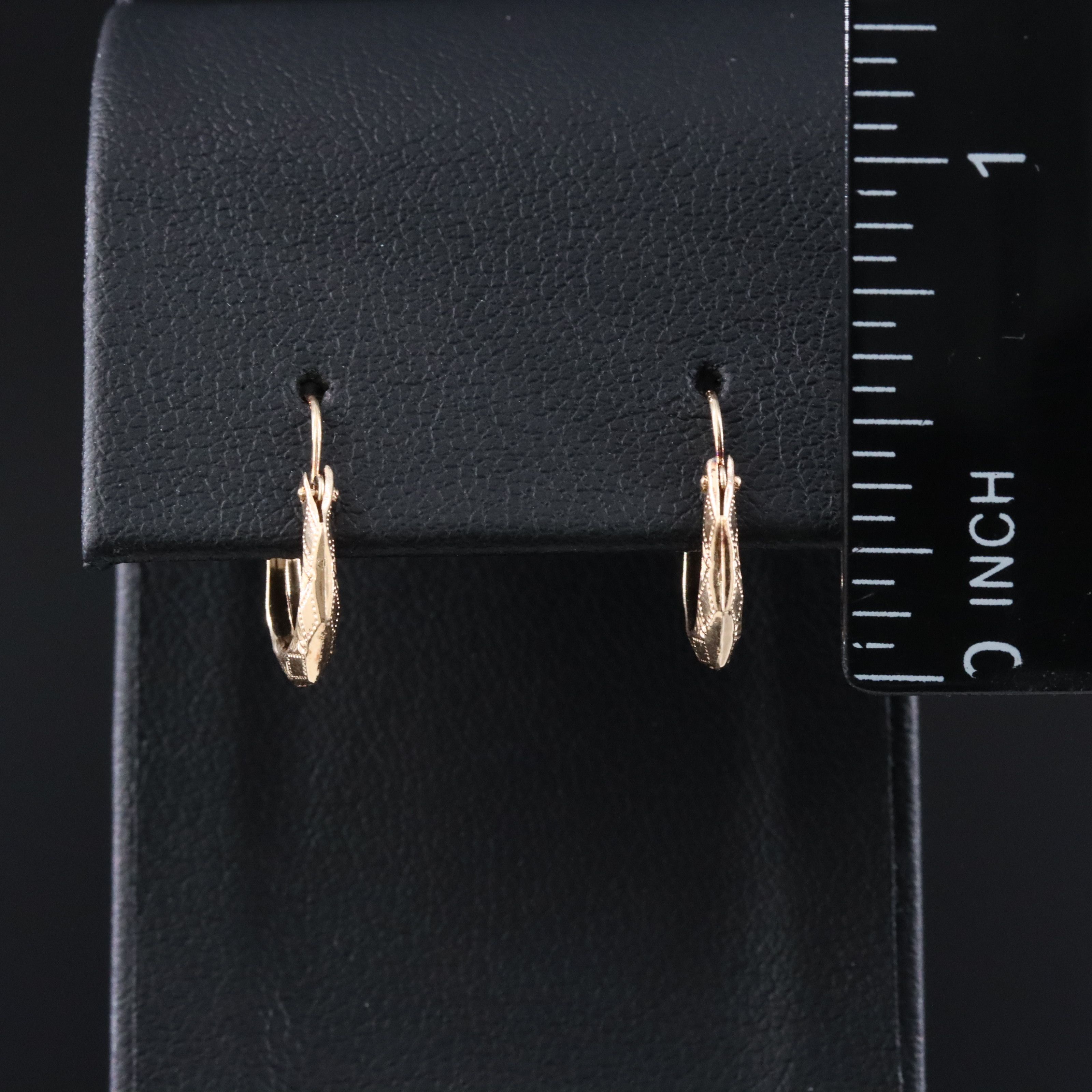 14K Huggie Hoop Earrings