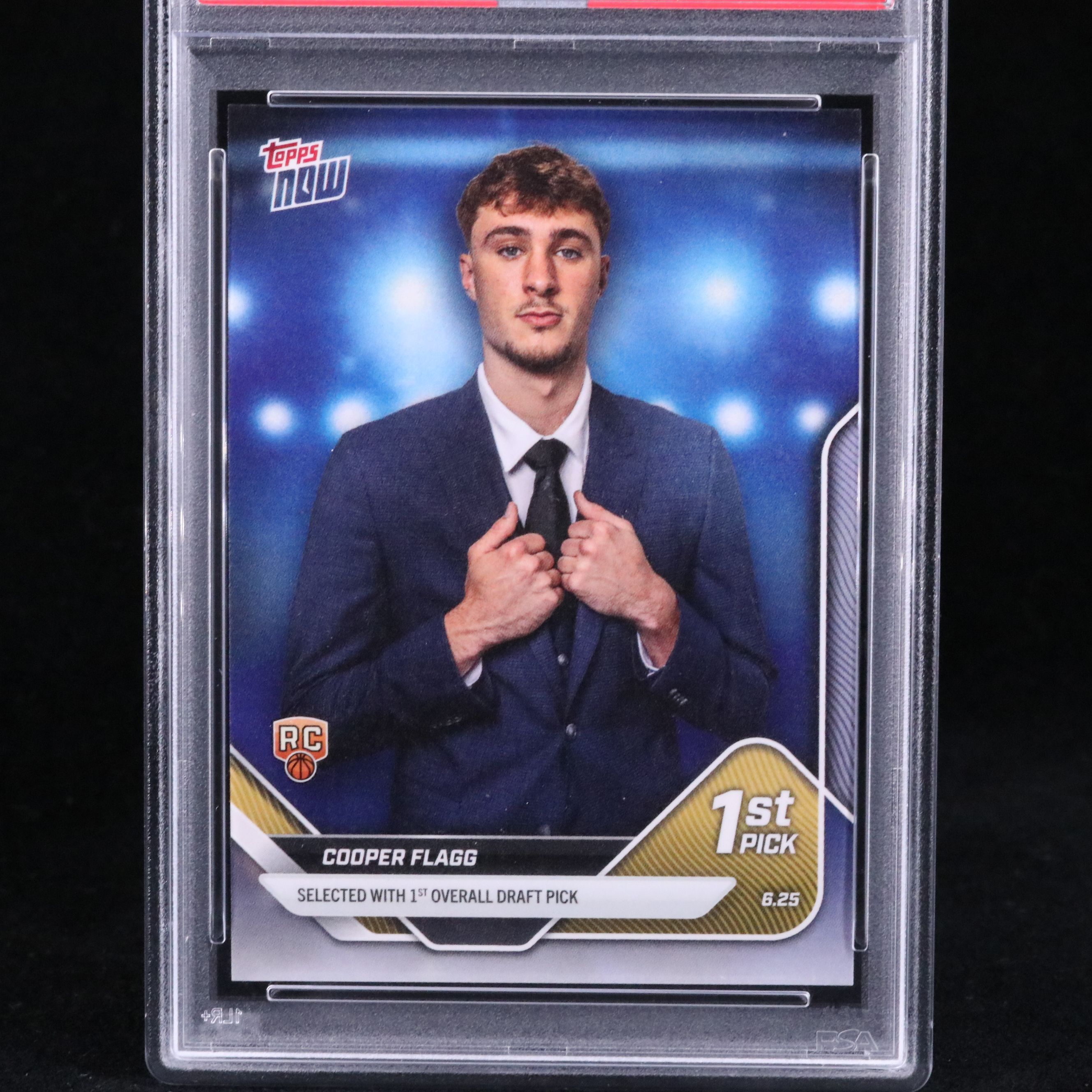 2025 Topps Now Cooper Flagg Draft Rookie Card Graded PSA 10