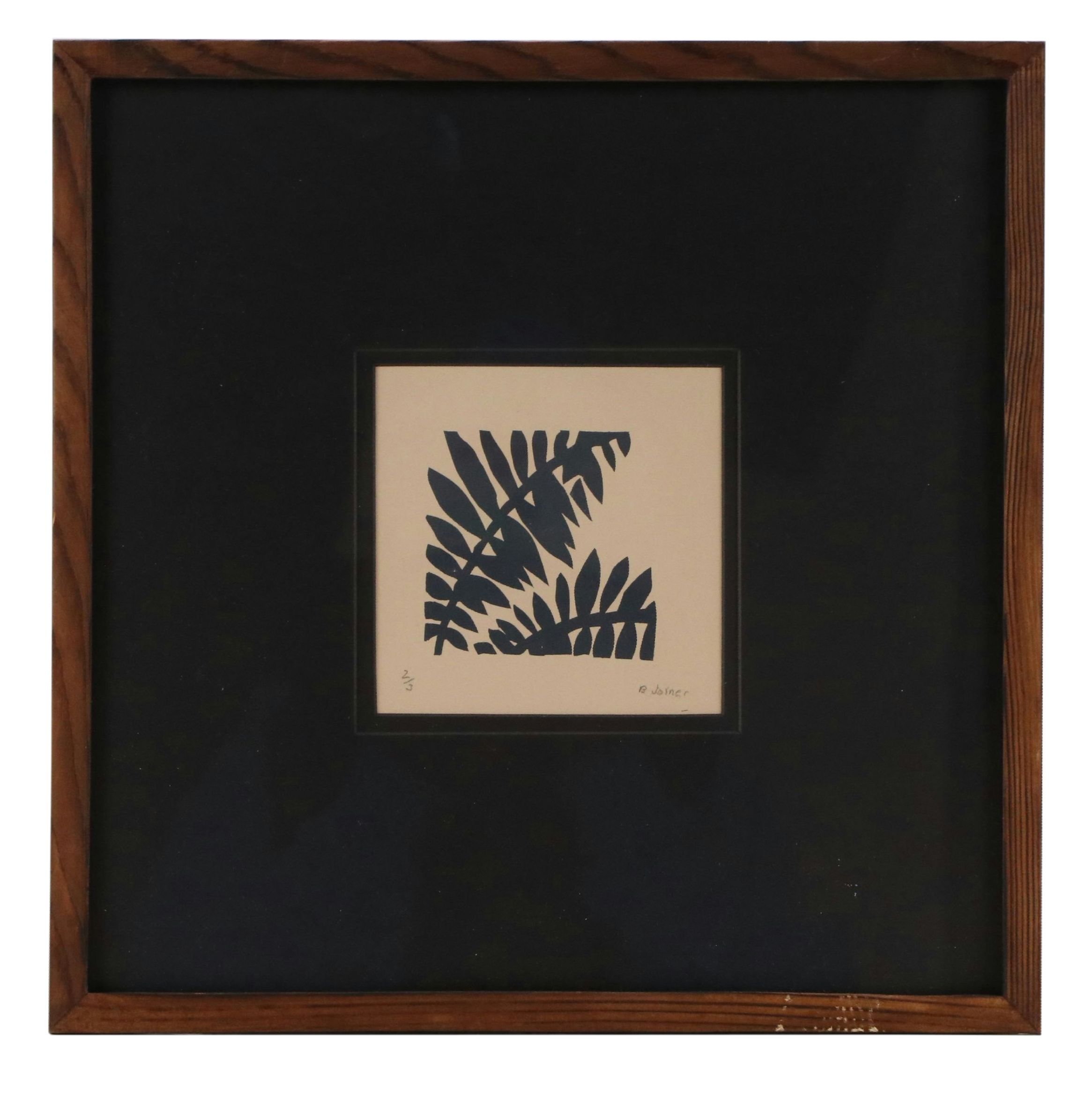 Brian Joiner Serigraph of Leaves, circa 2000