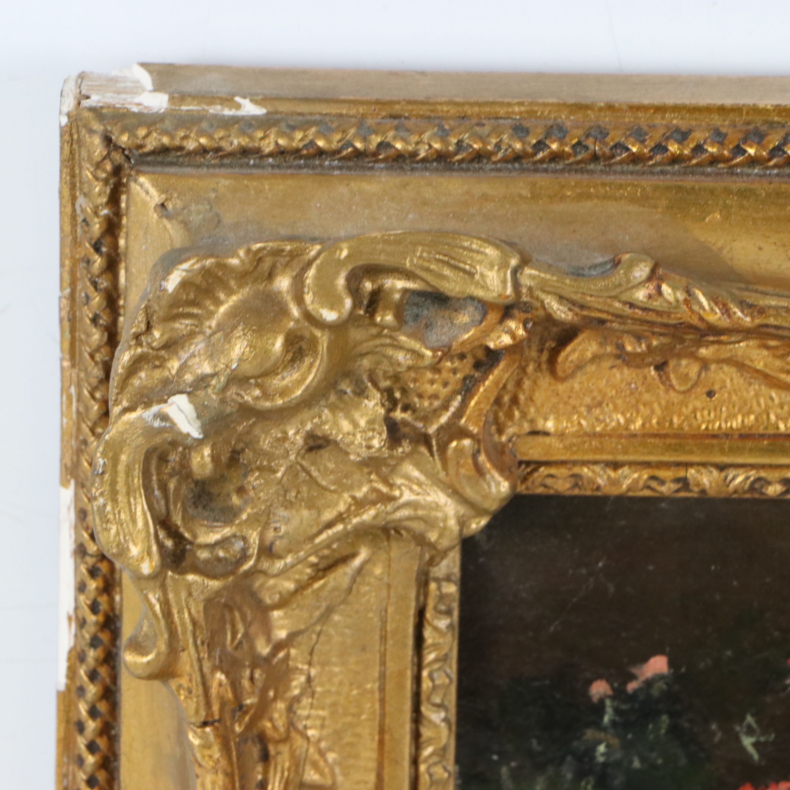 Gaston Renault Oil Painting of Girl Laying on Grass, 1882