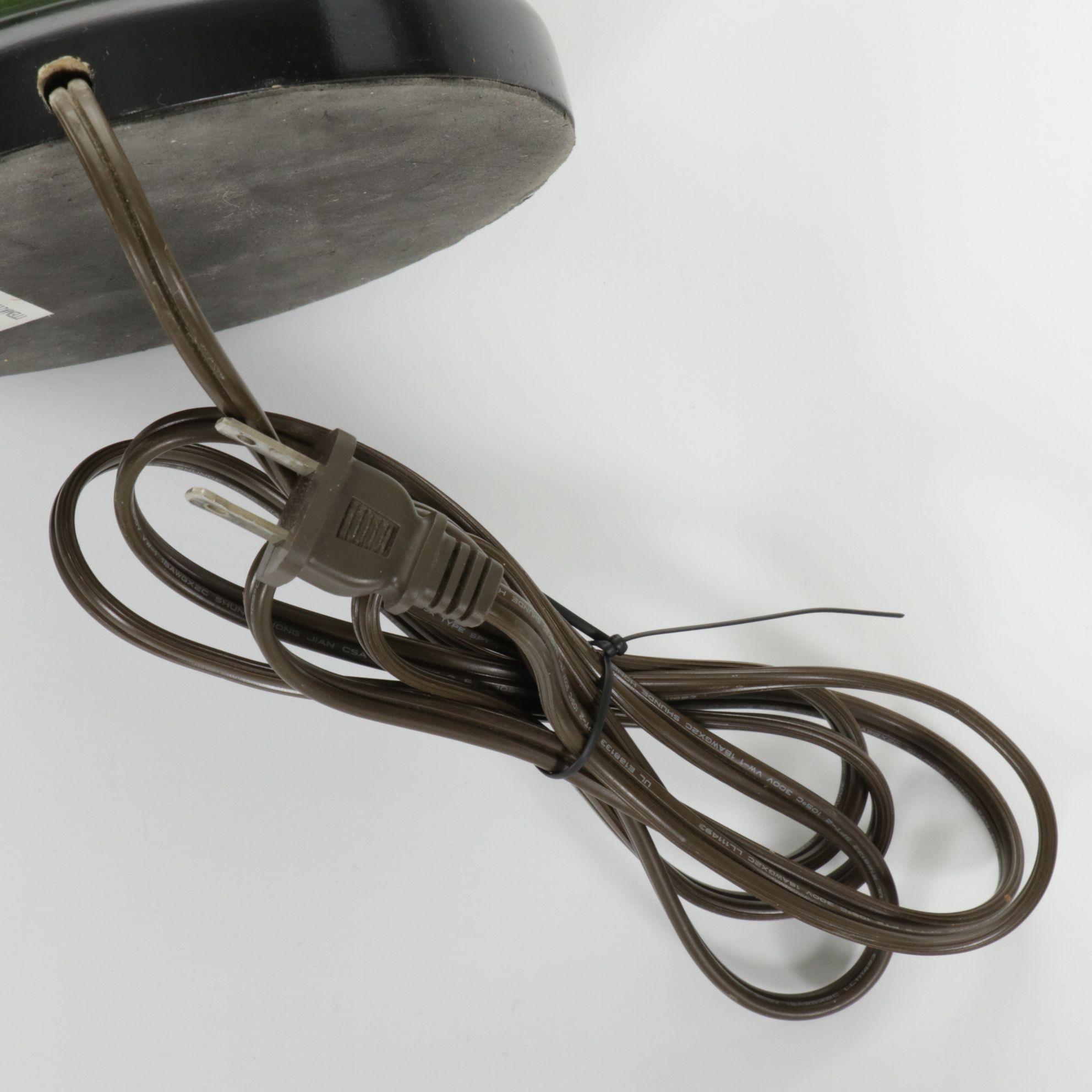 Pair of Pop Art Style Ceramic Table Lamps with Dot and Dash Pattern