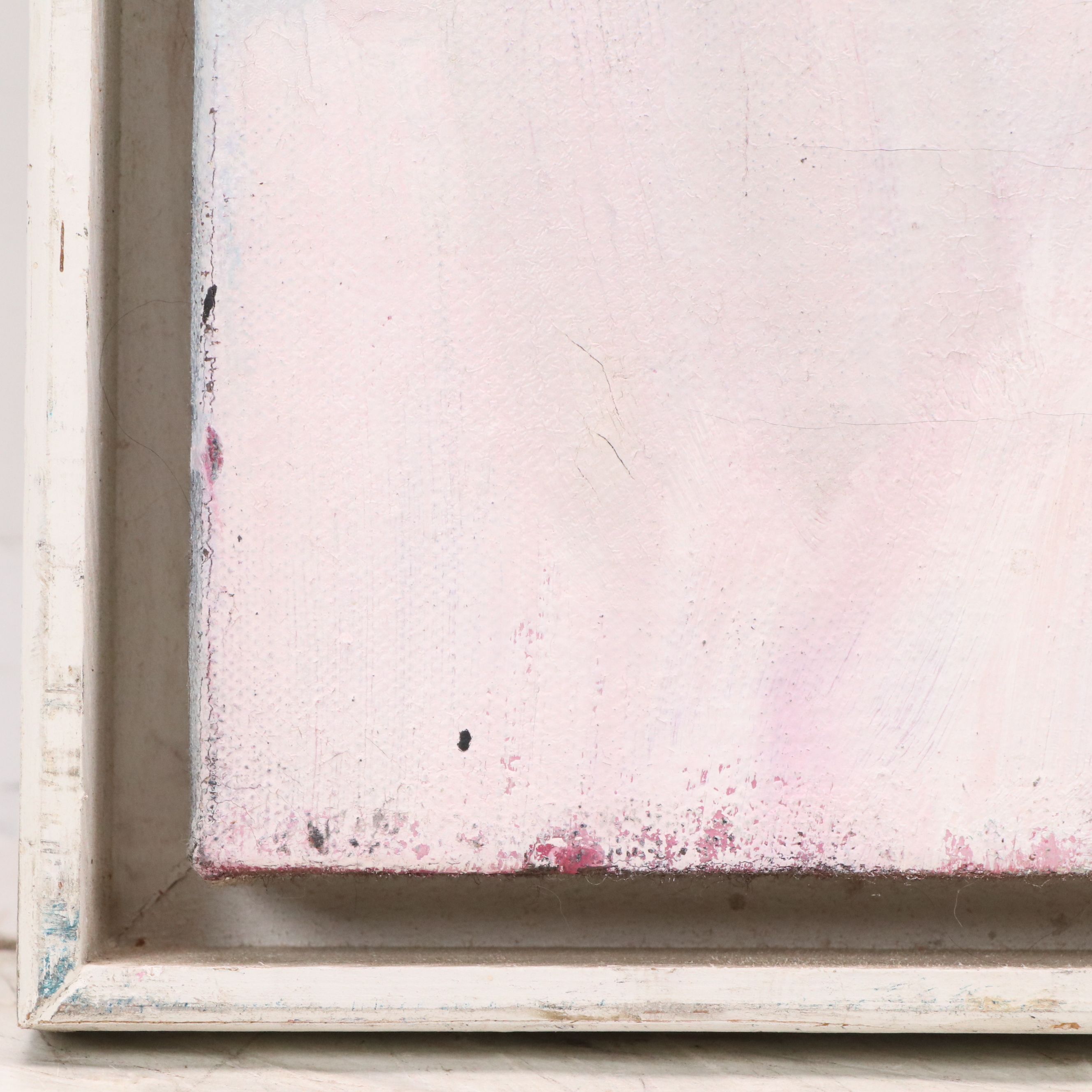 Barbara Ahlbrand Oil on Canvas "Searching for Escape Velocity," Late 20th C.