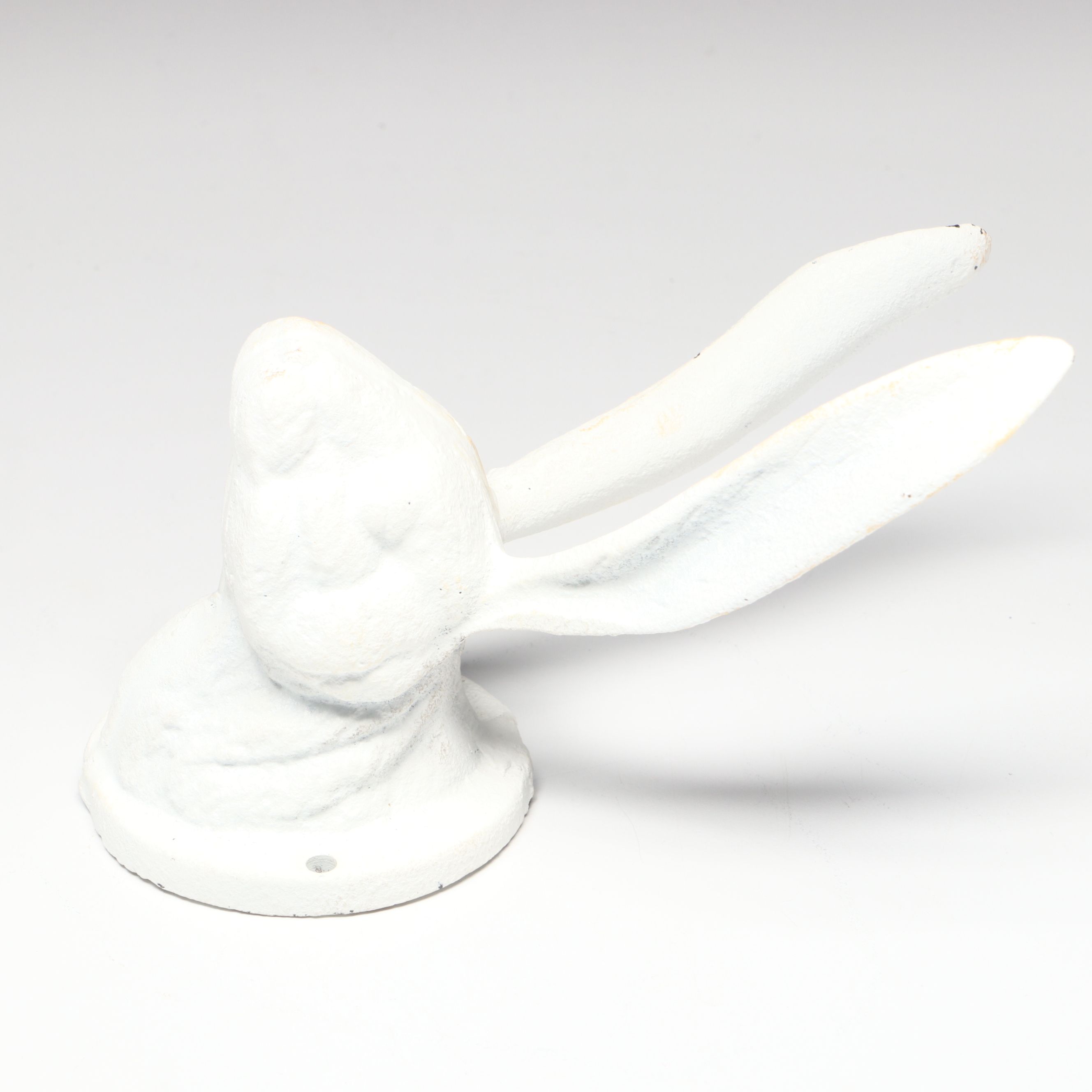 White Rabbit Head Cast Iron Wall Hook