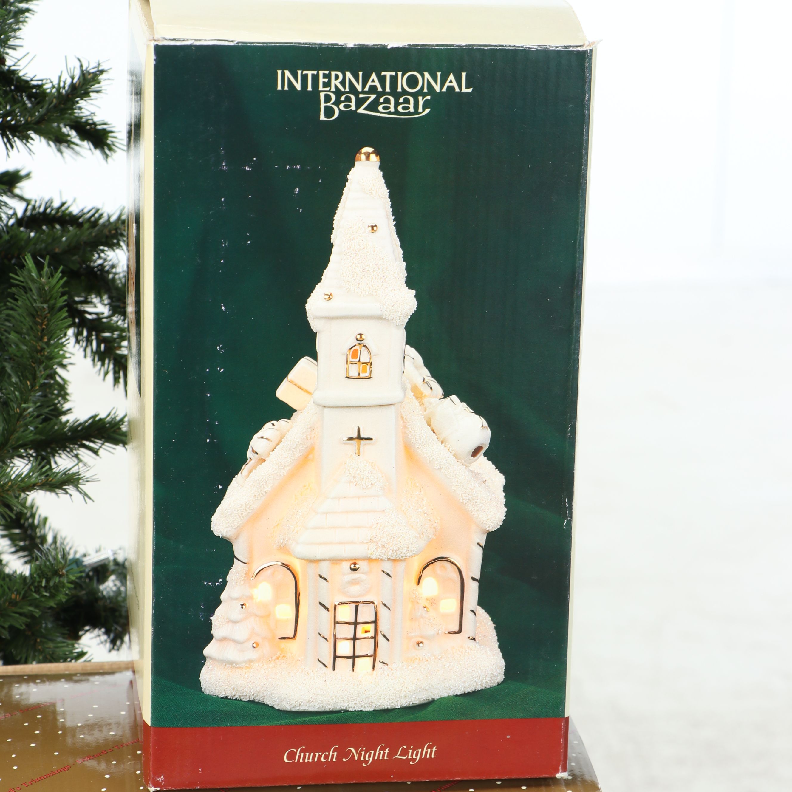 Standing Artificial Pine Trees, Colorful Glass Ornaments and More Holiday Décor