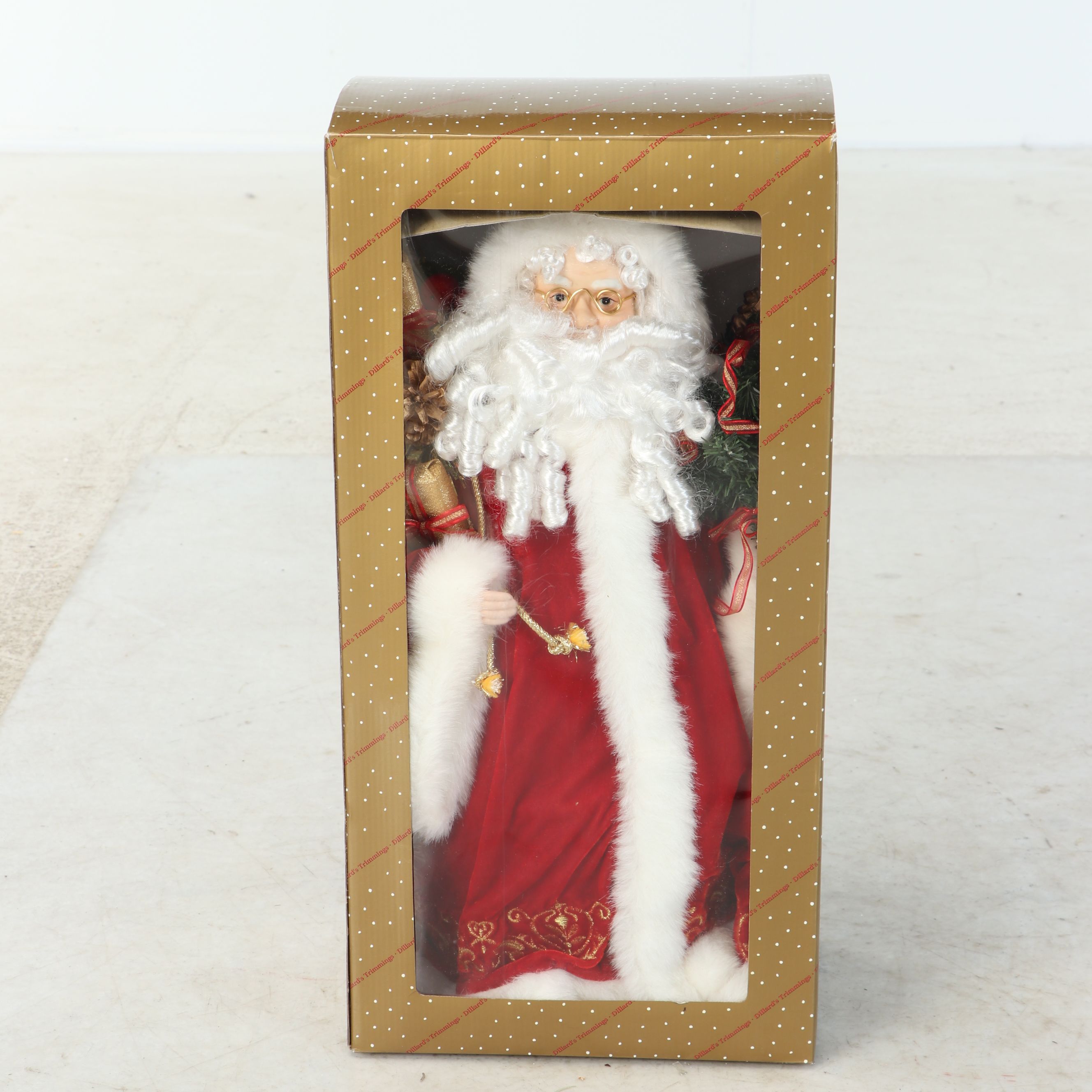 Standing Artificial Pine Trees, Colorful Glass Ornaments and More Holiday Décor