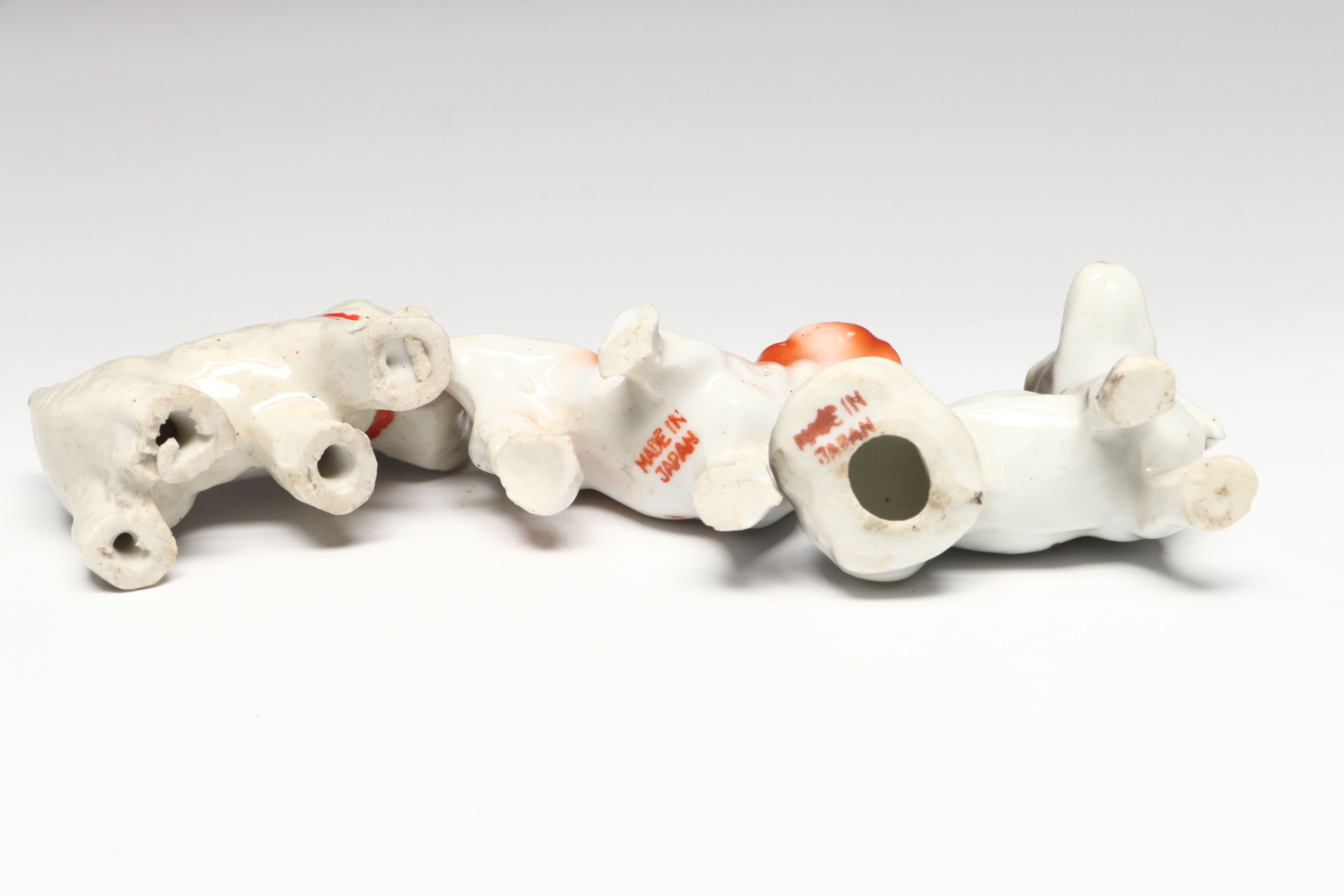 Japanese Ceramic Dog Figurines, Mid-20th Century