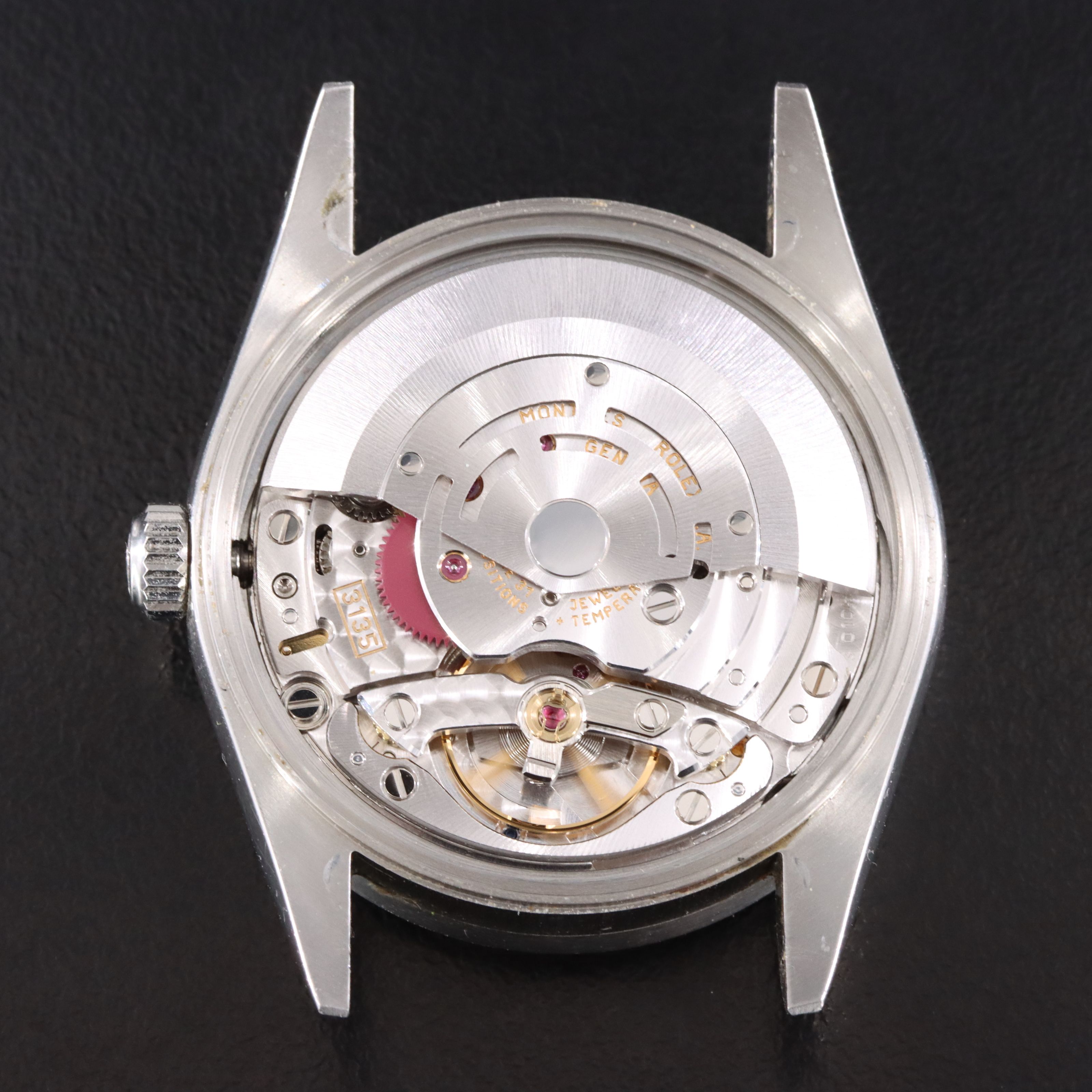 2002 Rolex Oyster Perpetual Engine Turned Bezel Blue Dial Date Ref. 15210 Watch