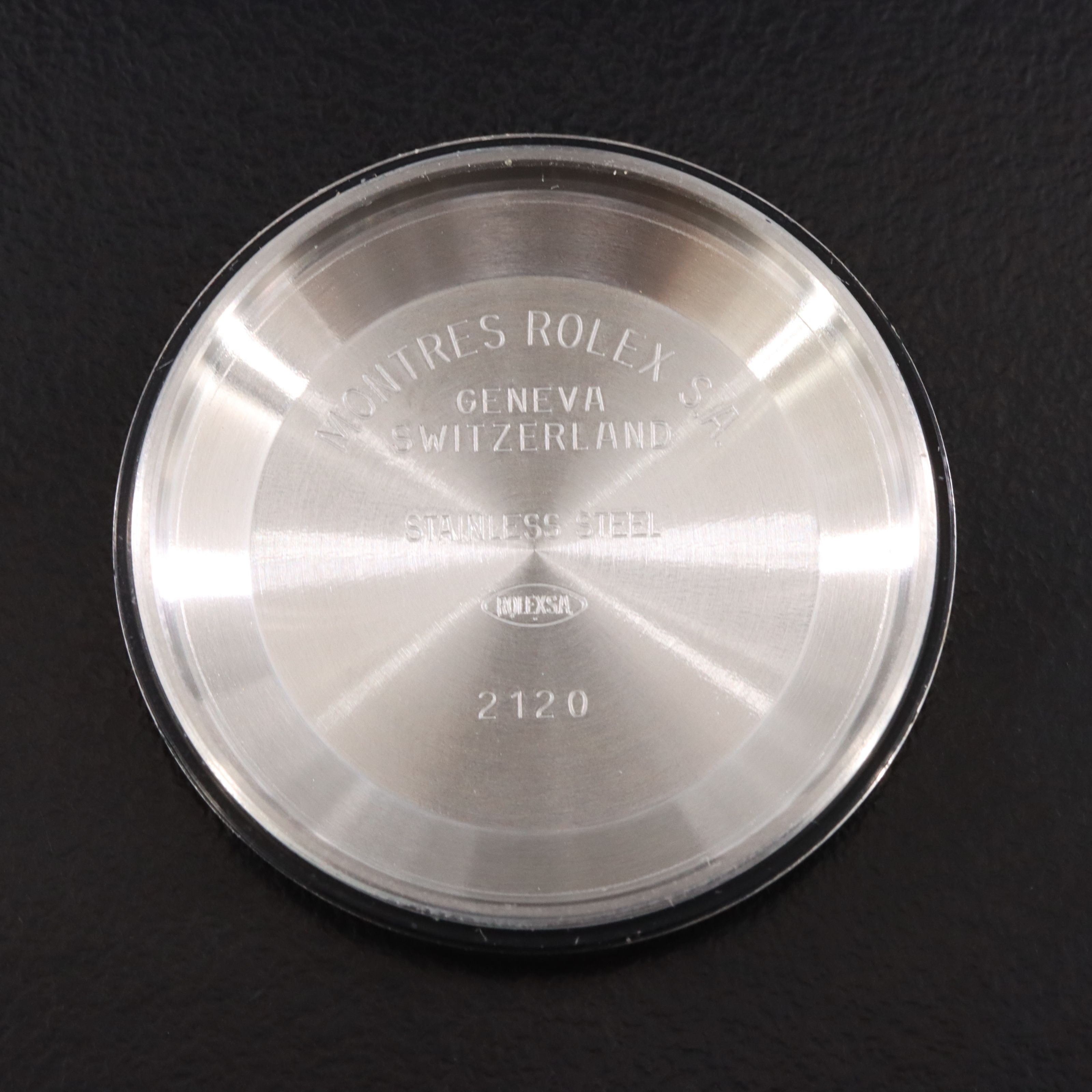 2002 Rolex Oyster Perpetual Engine Turned Bezel Blue Dial Date Ref. 15210 Watch