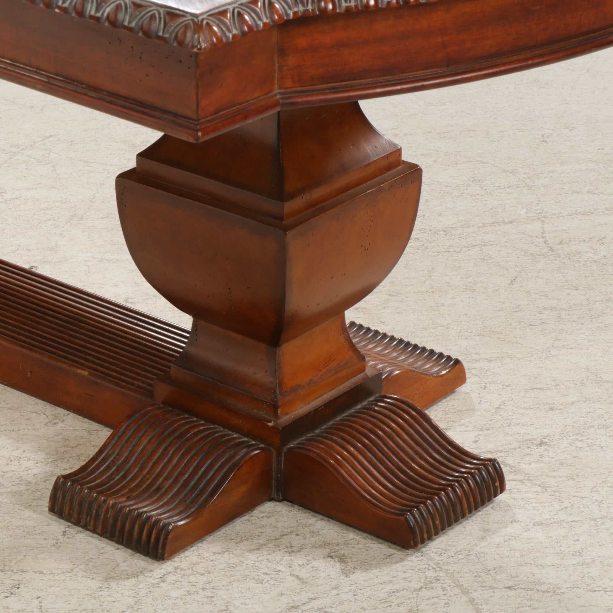 Double Pedestal Dining Table, 21st Century