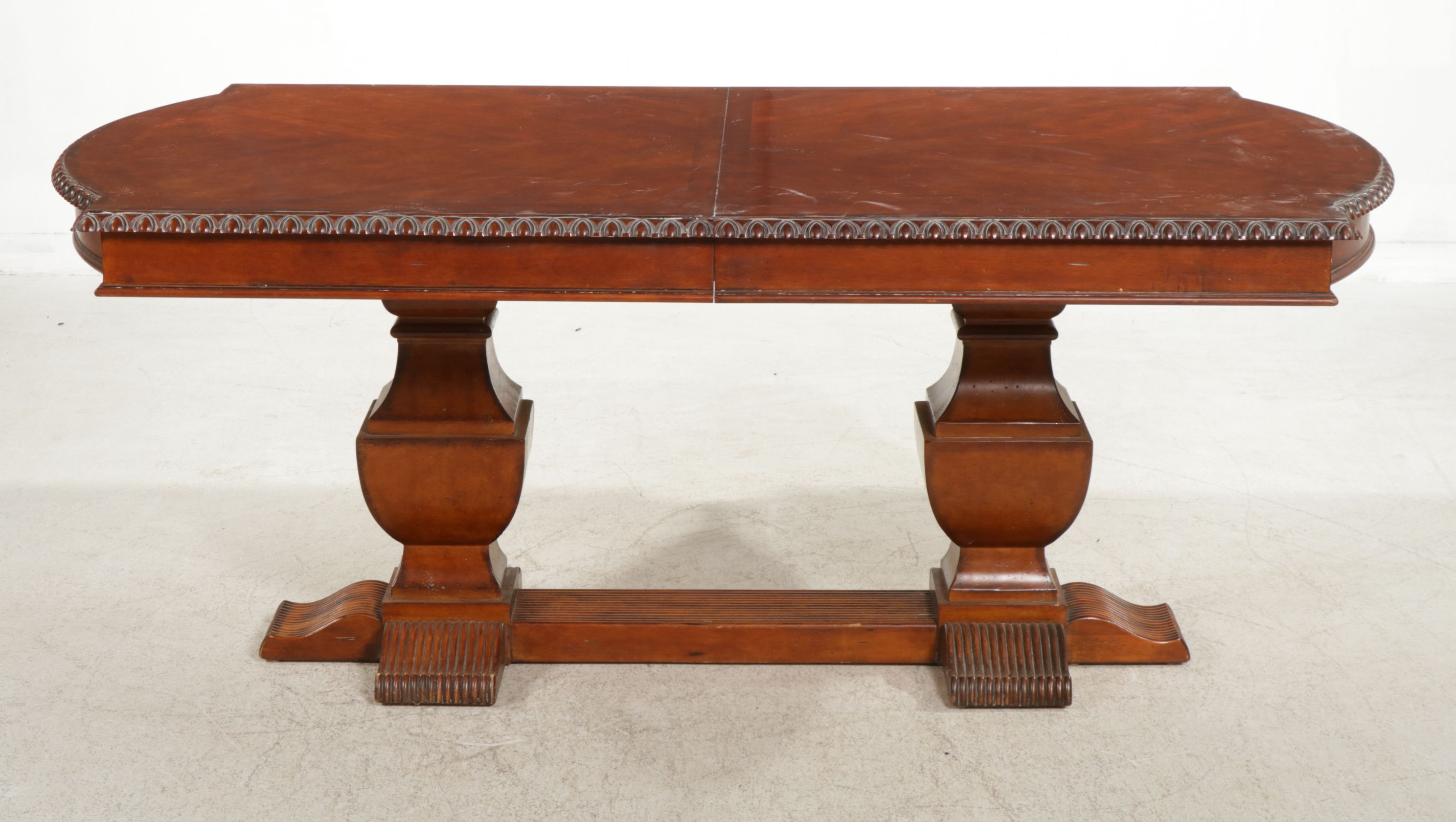 Double Pedestal Dining Table, 21st Century