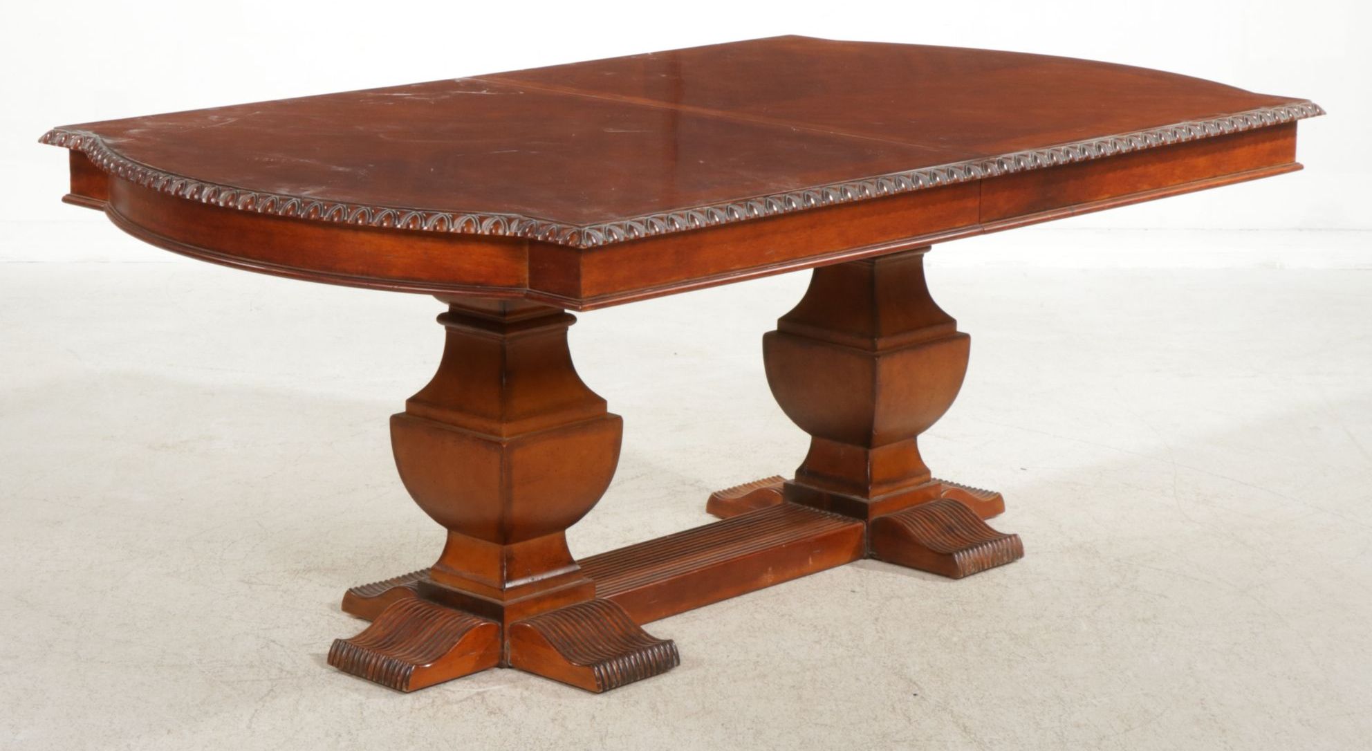 Double Pedestal Dining Table, 21st Century