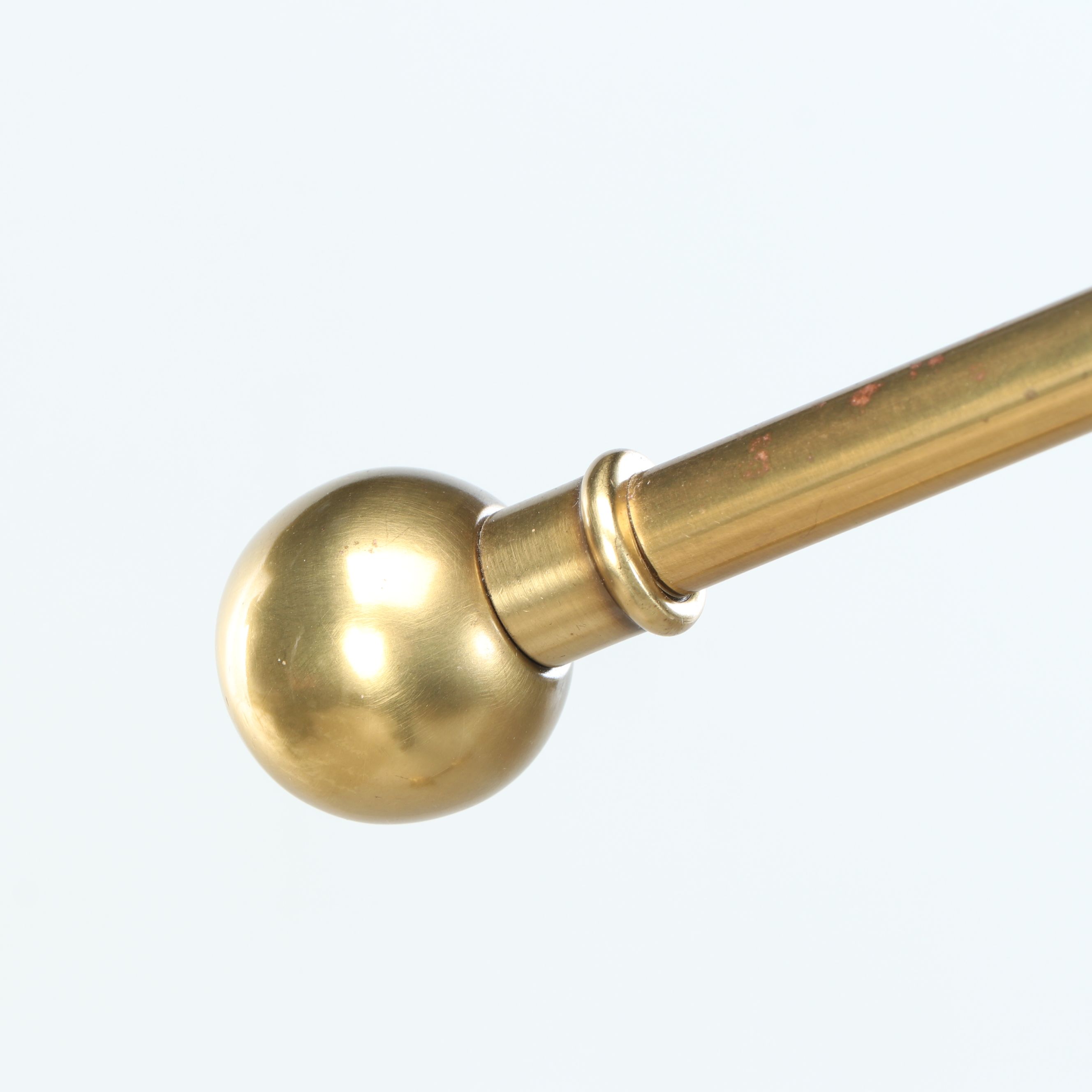 Cantilever Brass Clam Shell Pharmacy Floor Lamp