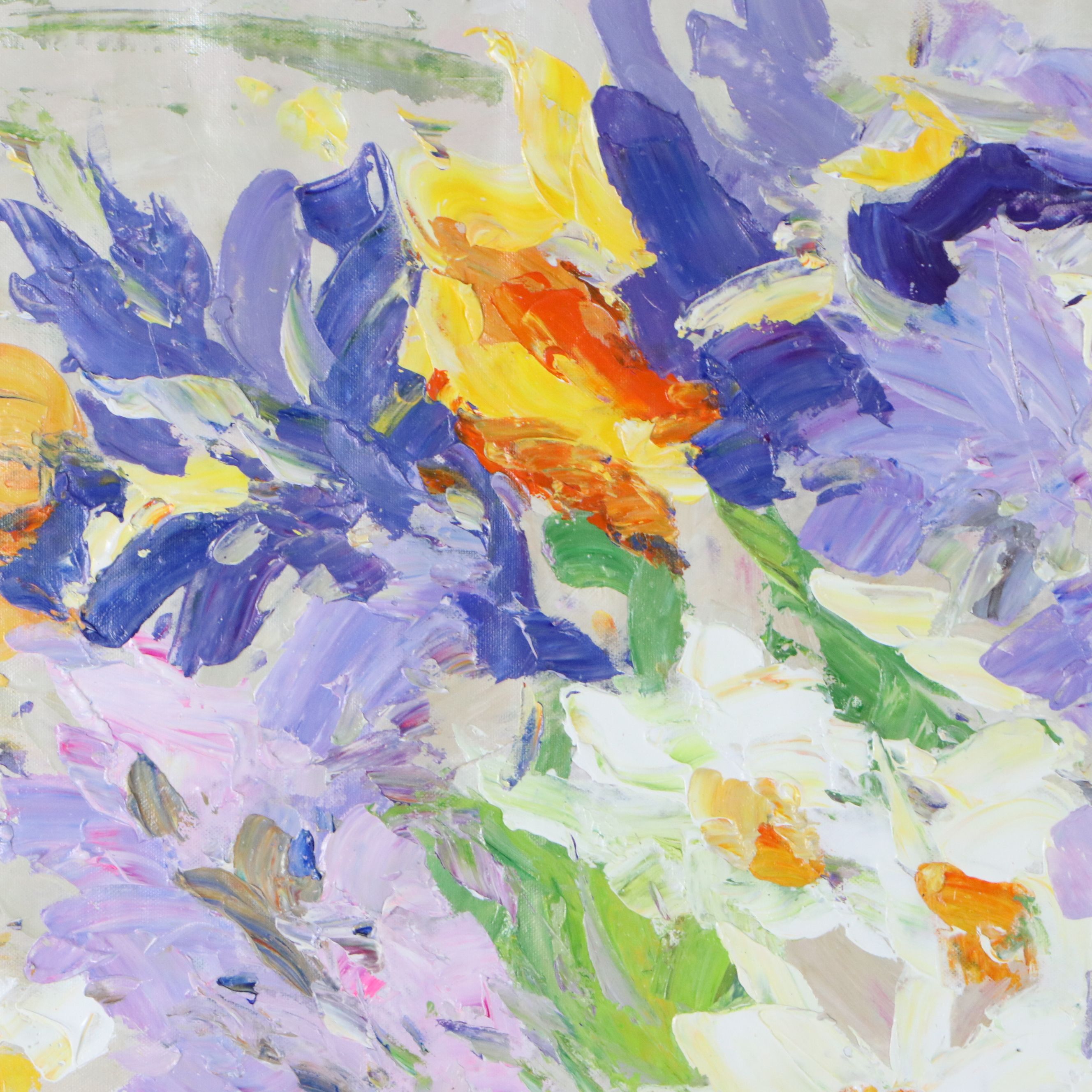 Floral Oil Painting "My Imagination," Circa 2026