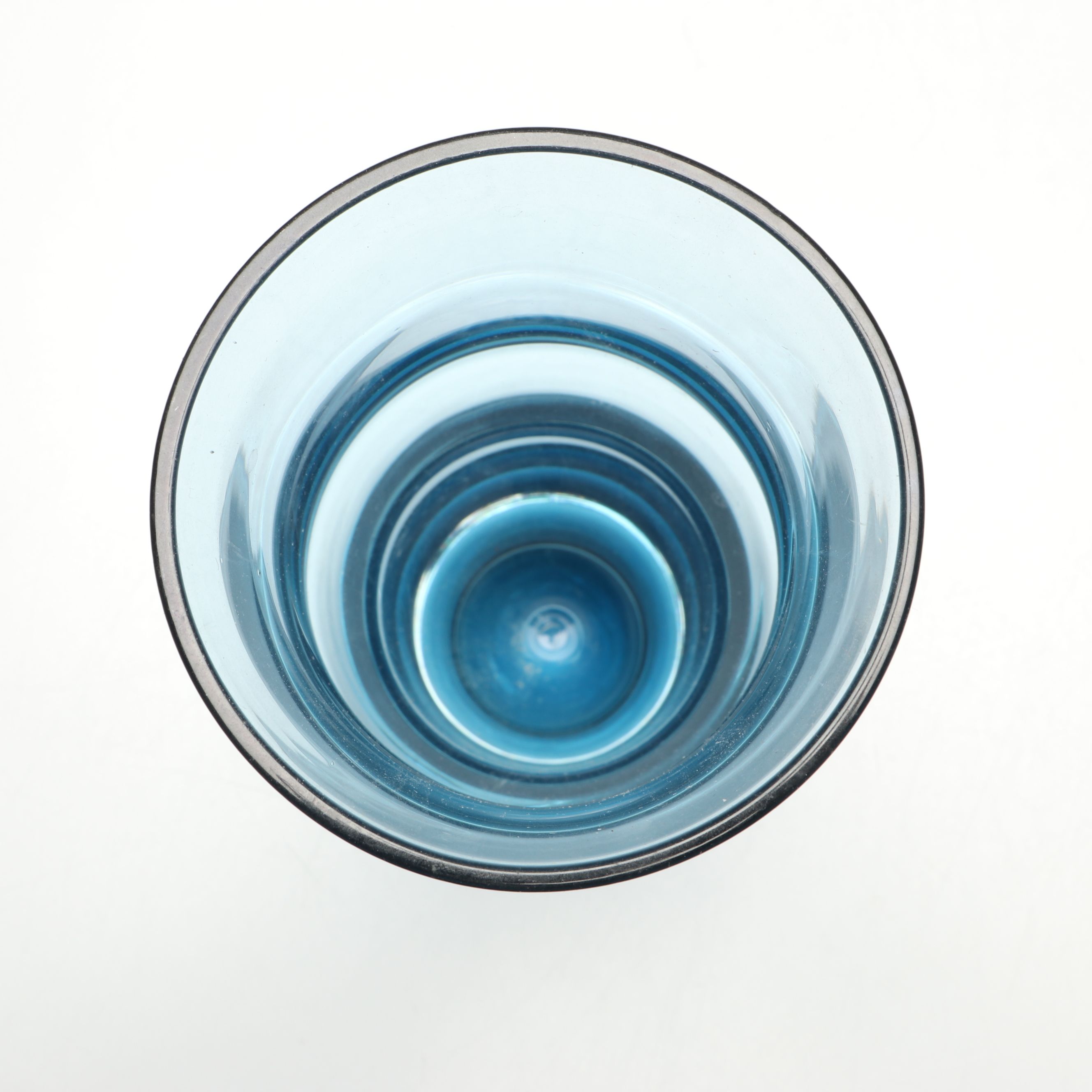 Lenox "Gems," Blue Bamboo Form Crystal Vase and Viking Art Glass Ashtray