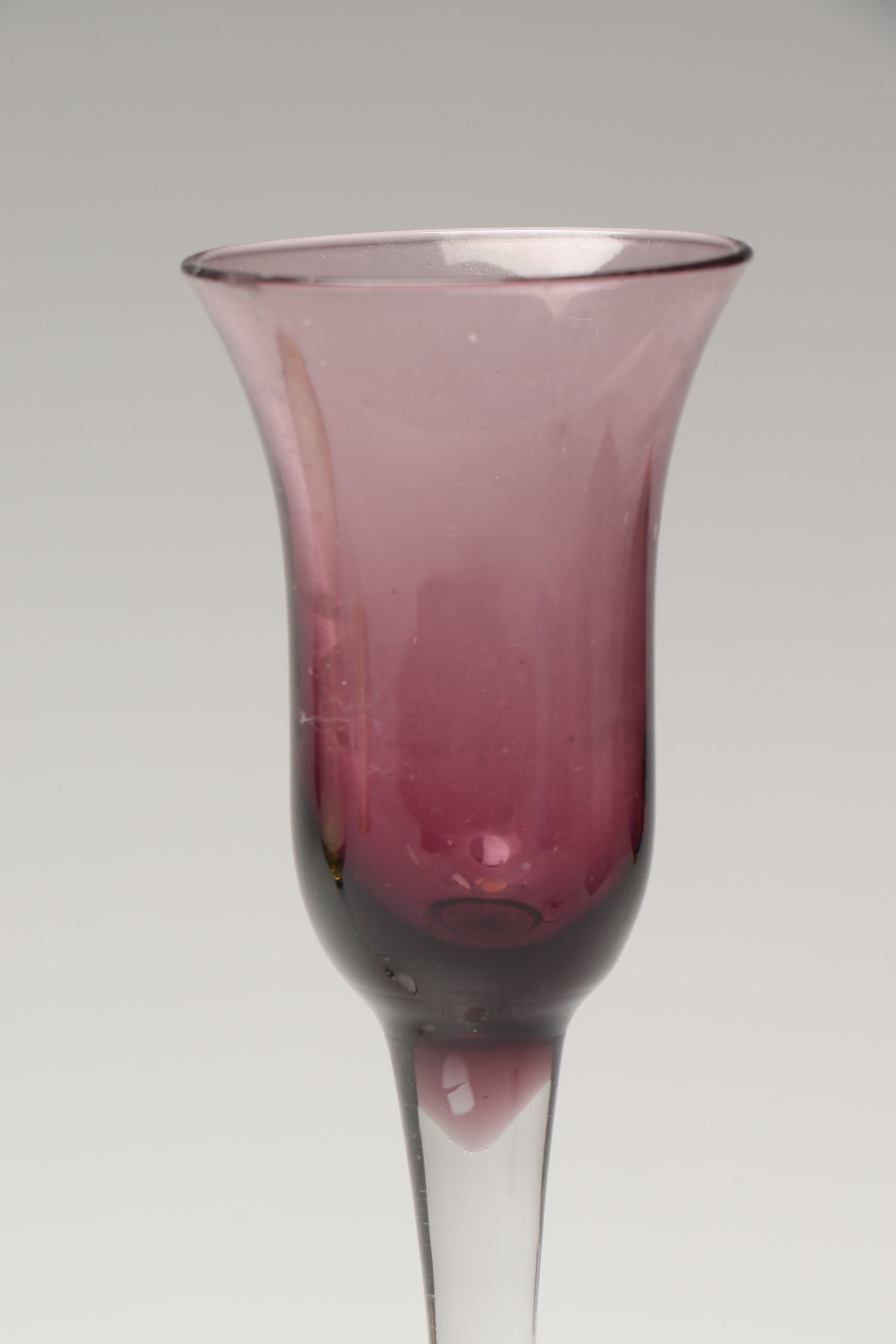 Lenox "Gems," Blue Bamboo Form Crystal Vase and Viking Art Glass Ashtray