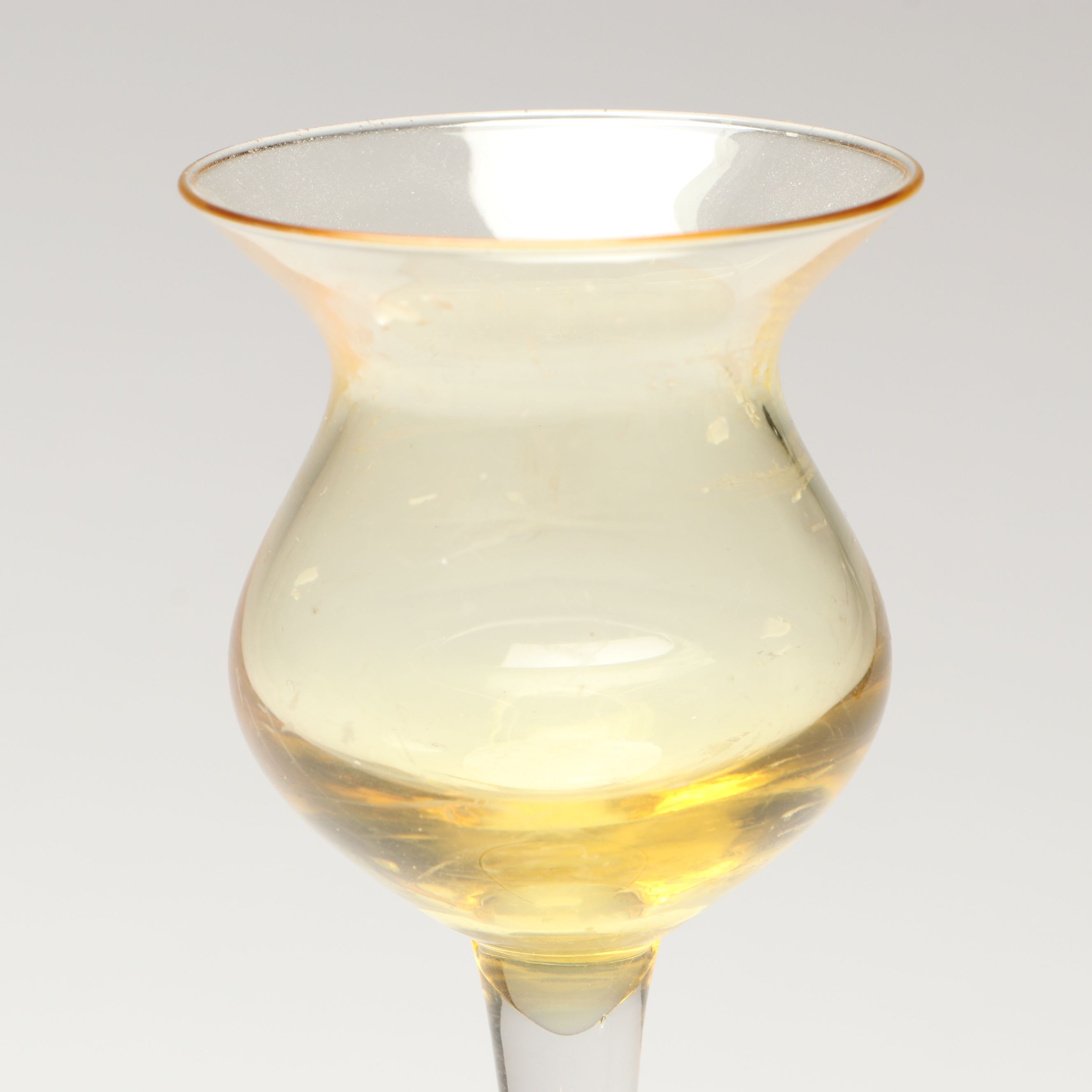 Lenox "Gems," Blue Bamboo Form Crystal Vase and Viking Art Glass Ashtray