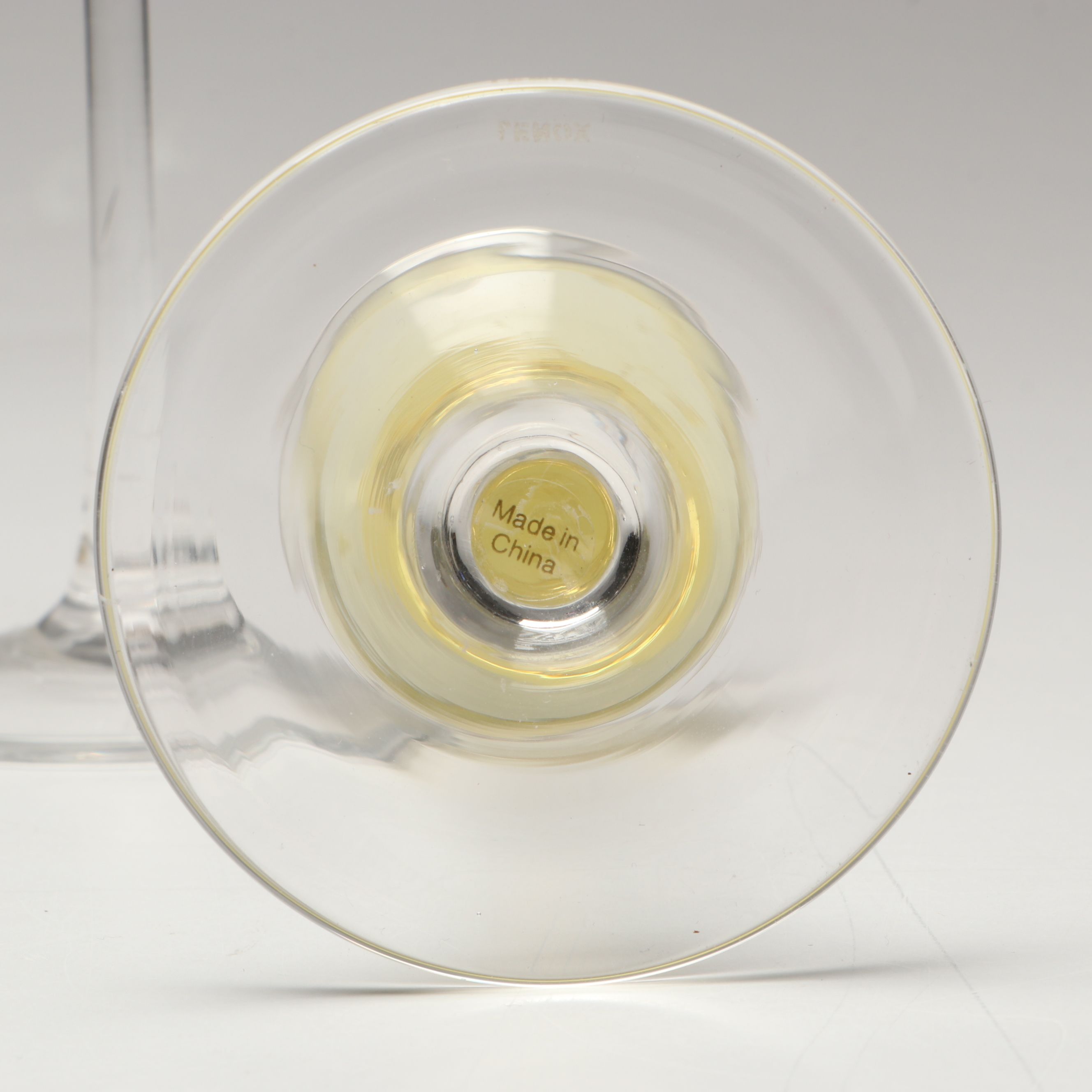 Lenox "Gems," Blue Bamboo Form Crystal Vase and Viking Art Glass Ashtray