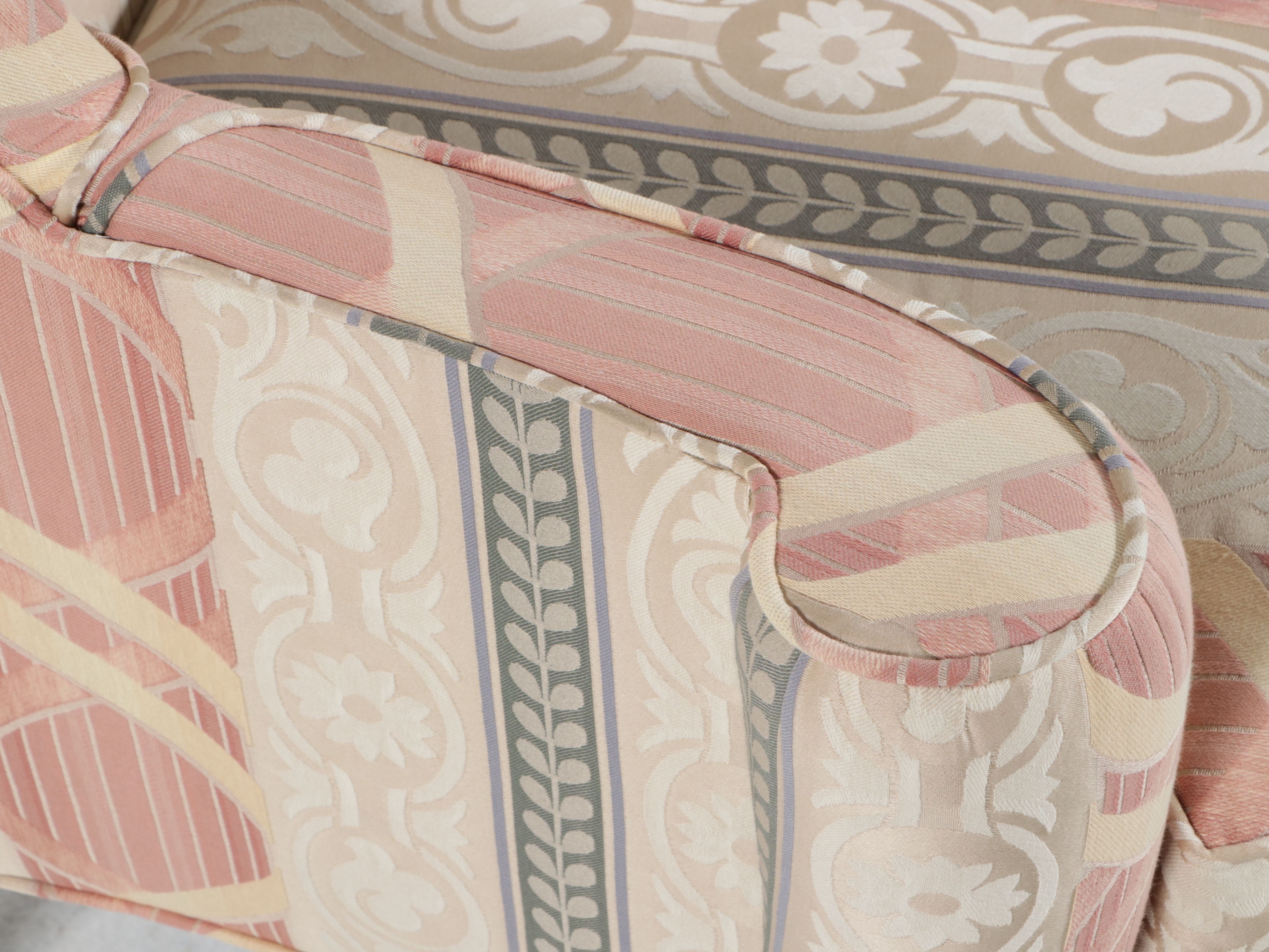 Pair of Sherrill Furniture Chippendale Style Wingback Chairs