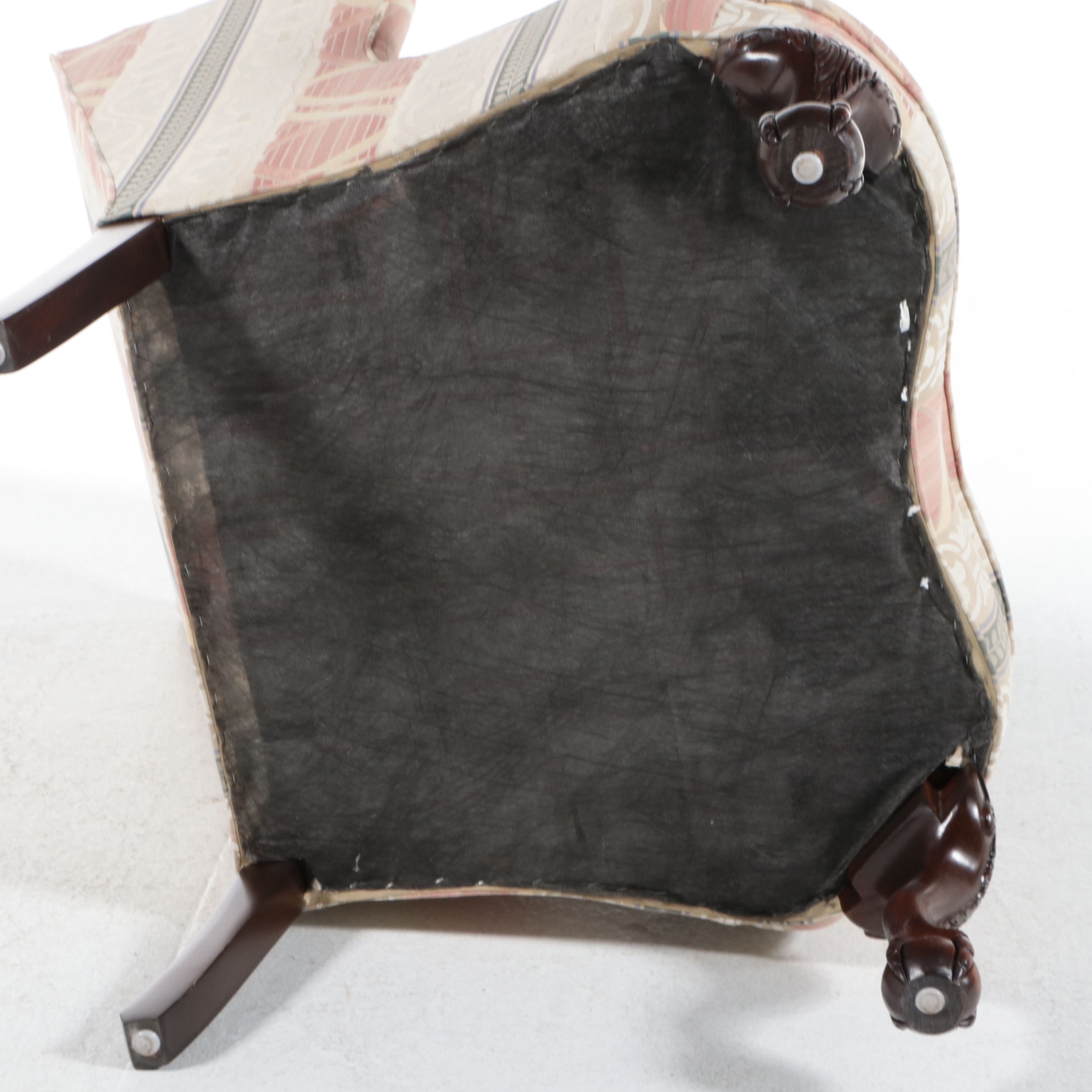 Pair of Sherrill Furniture Chippendale Style Wingback Chairs