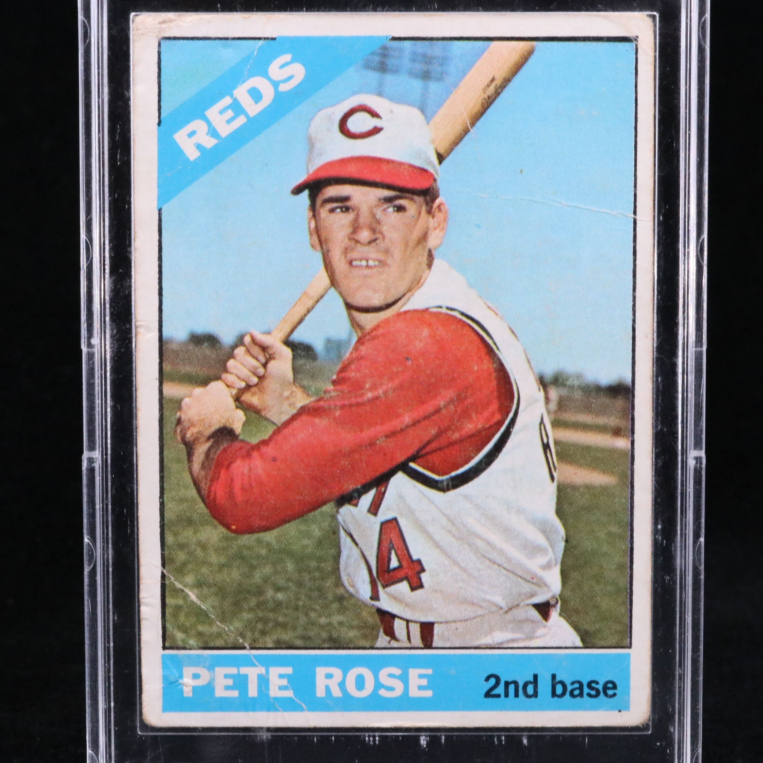 1966 Topps Pete Rose Cincinnati Reds Baseball Card