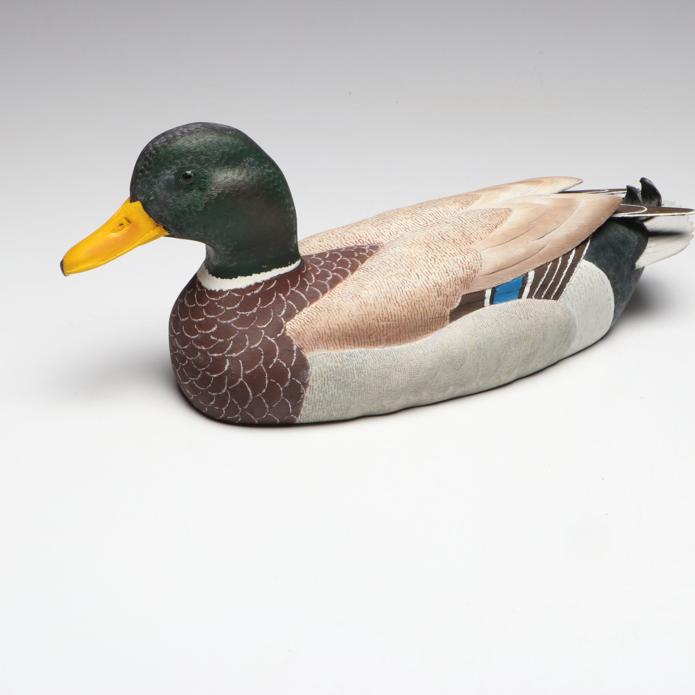 Bob Lorenz "Common Mallard" and John E. Bundy Handcrafted Decoy Ducks