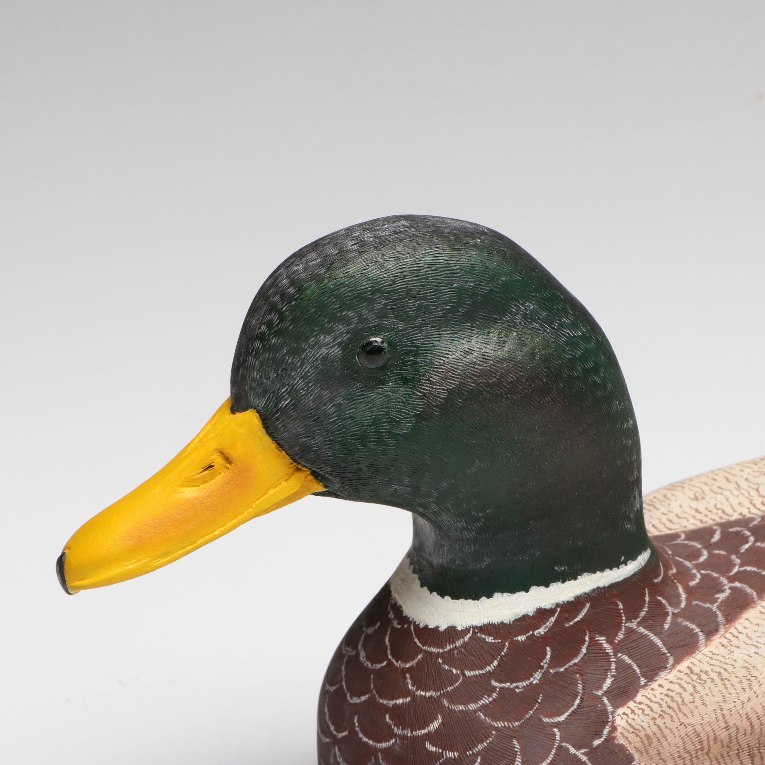 Bob Lorenz "Common Mallard" and John E. Bundy Handcrafted Decoy Ducks