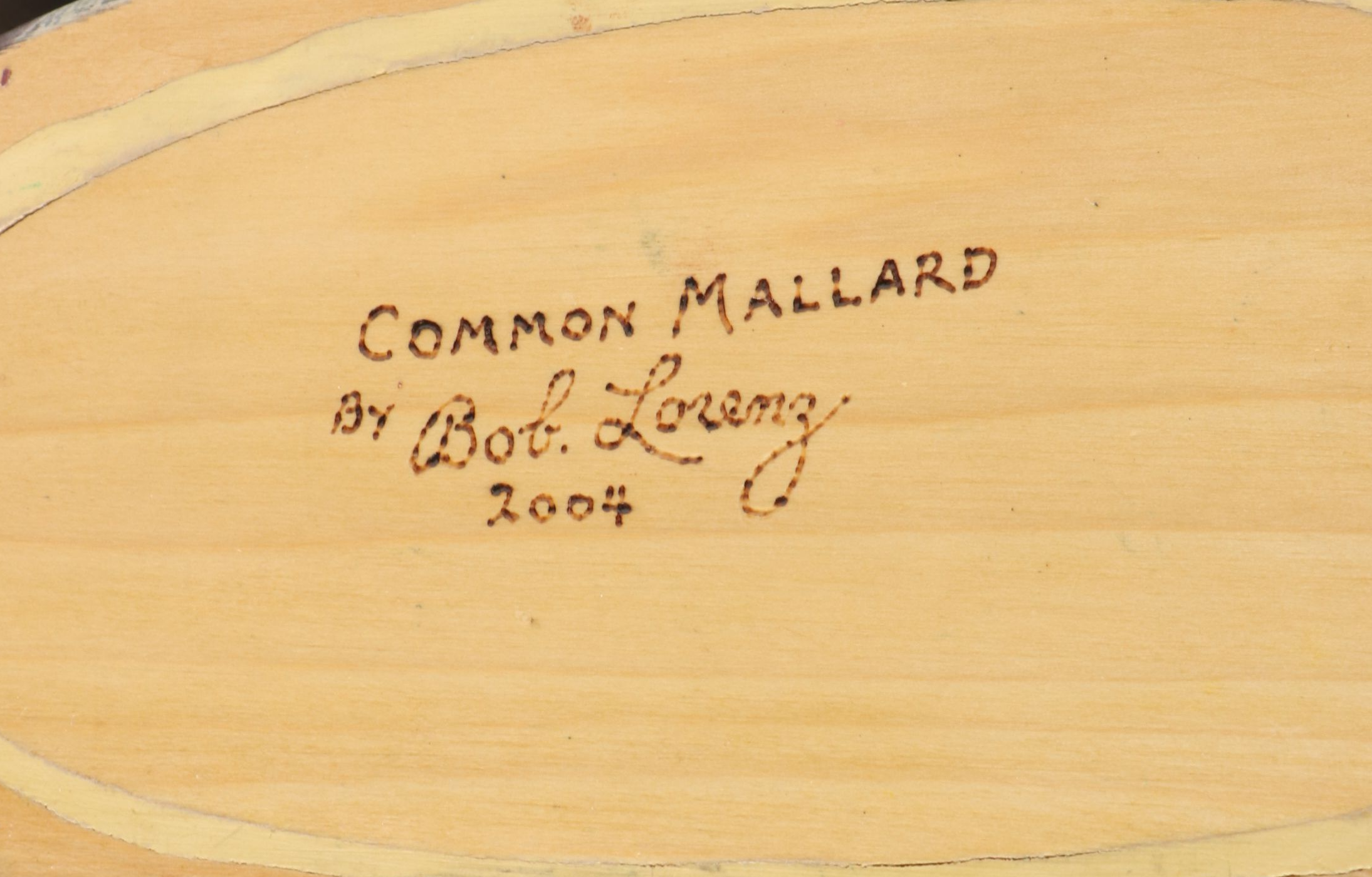 Bob Lorenz "Common Mallard" and John E. Bundy Handcrafted Decoy Ducks