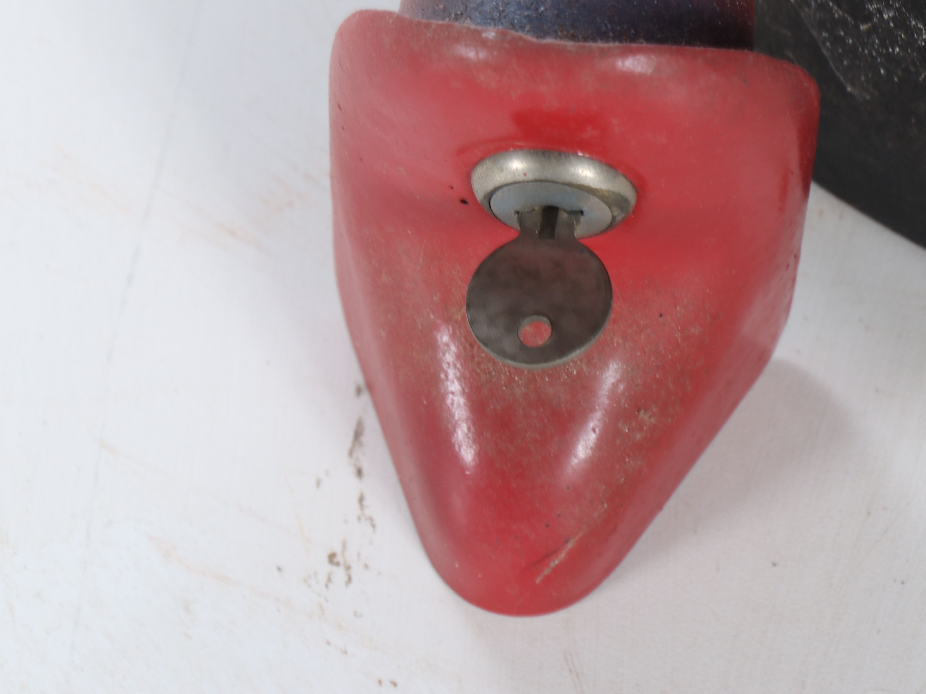 Menkhaus Coin-Operated Stand-On Scale, Mid-20th Century