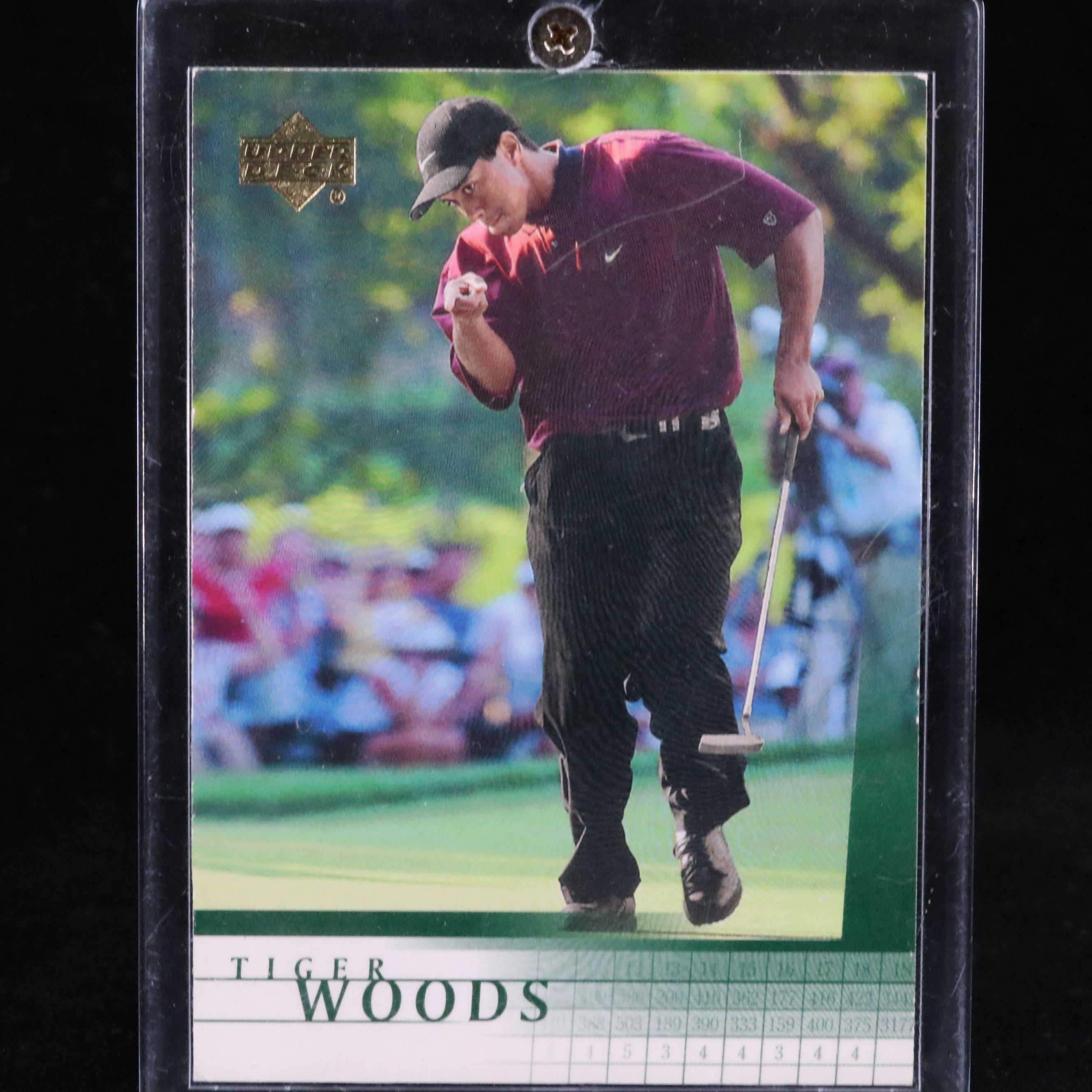2001 Upper Deck Tiger Woods Rookie Golf Card