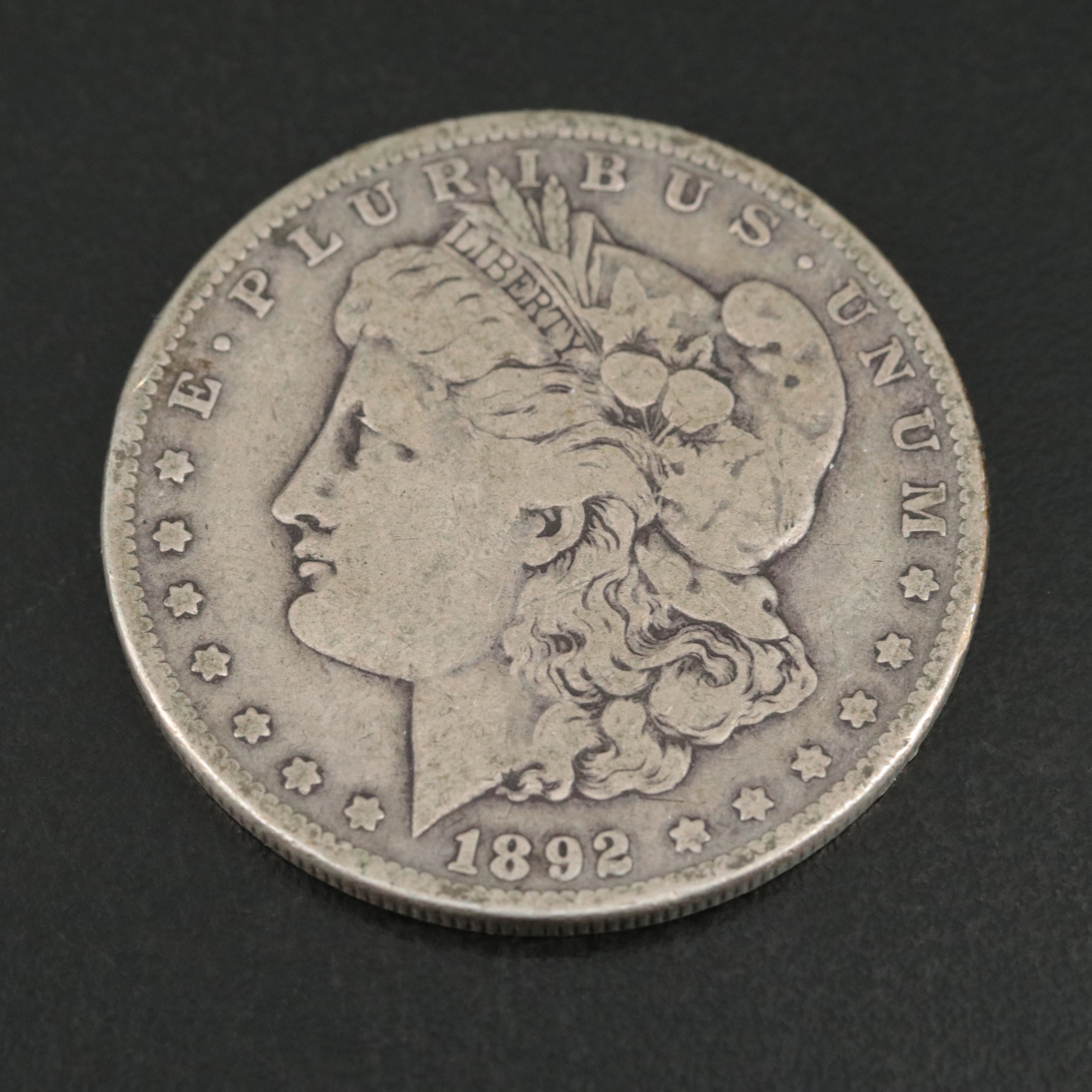 Low Mintage 1892 Morgan Silver Dollar