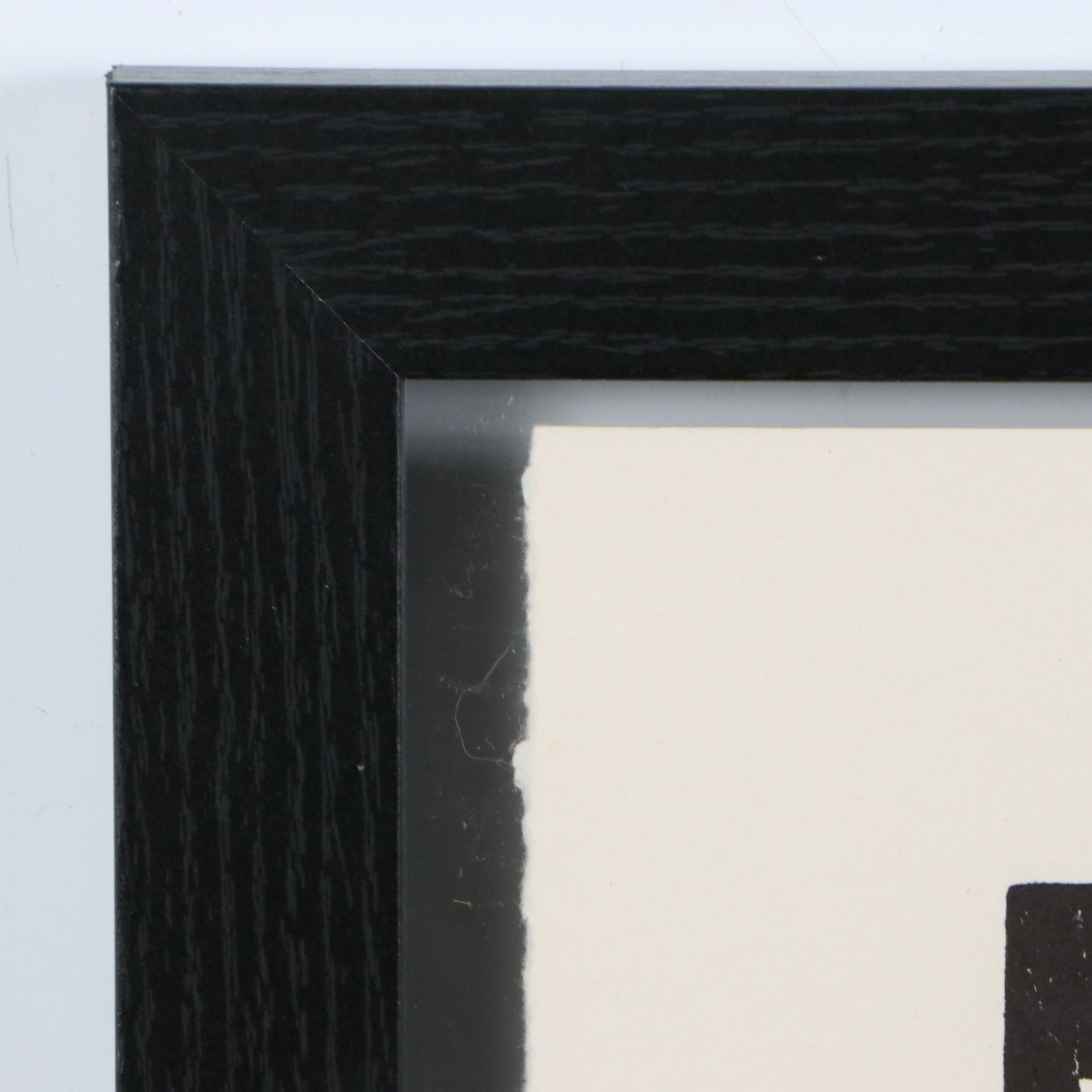 Calendar Linocut with Telephone Motif, August 2015