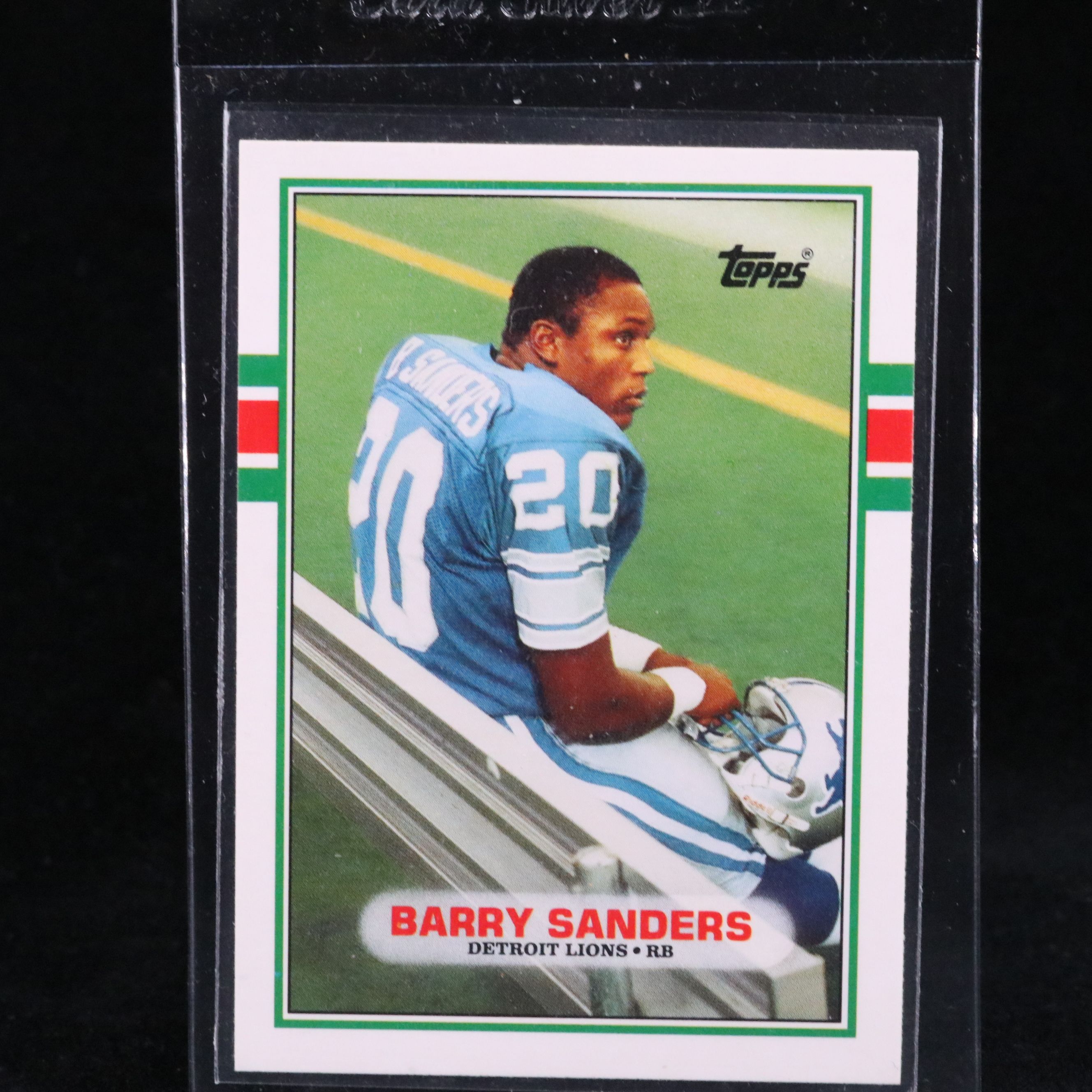 1989 Topps Traded Barry Sanders Detroit Lions Rookie Football Card