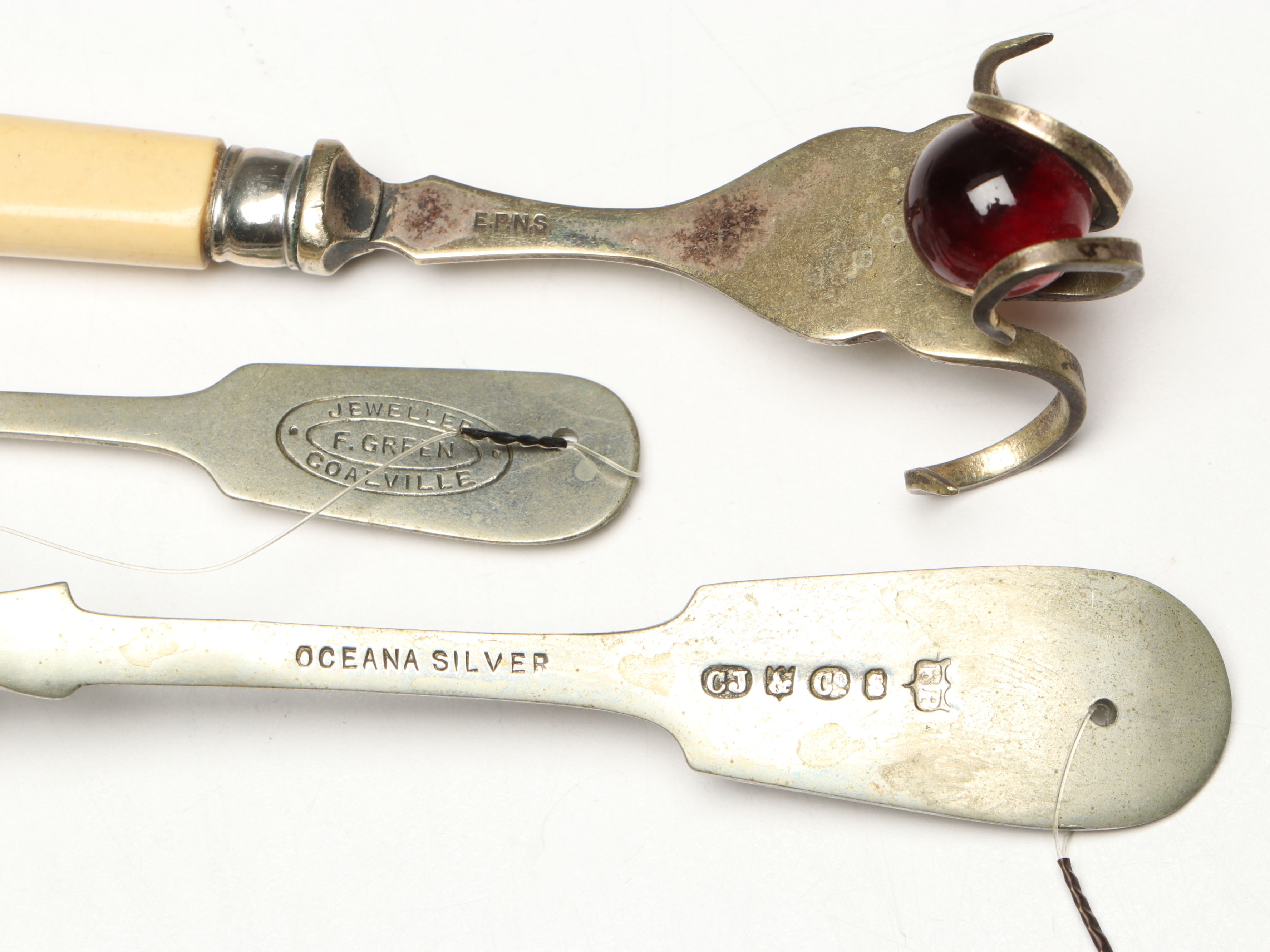 Reverse Painted Stained Glass Hanging with Hammered Utensils, More Décor