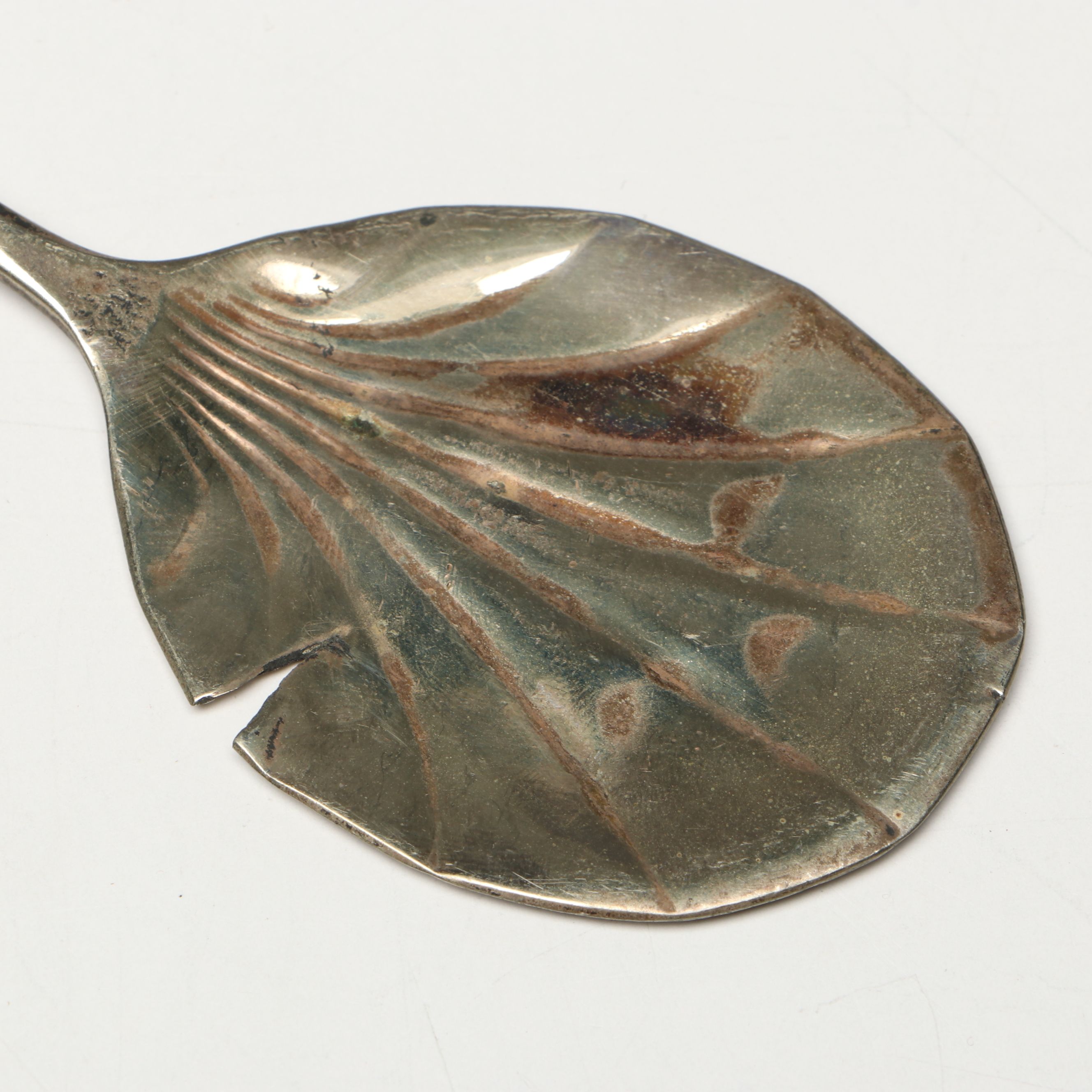 Reverse Painted Stained Glass Hanging with Hammered Utensils, More Décor