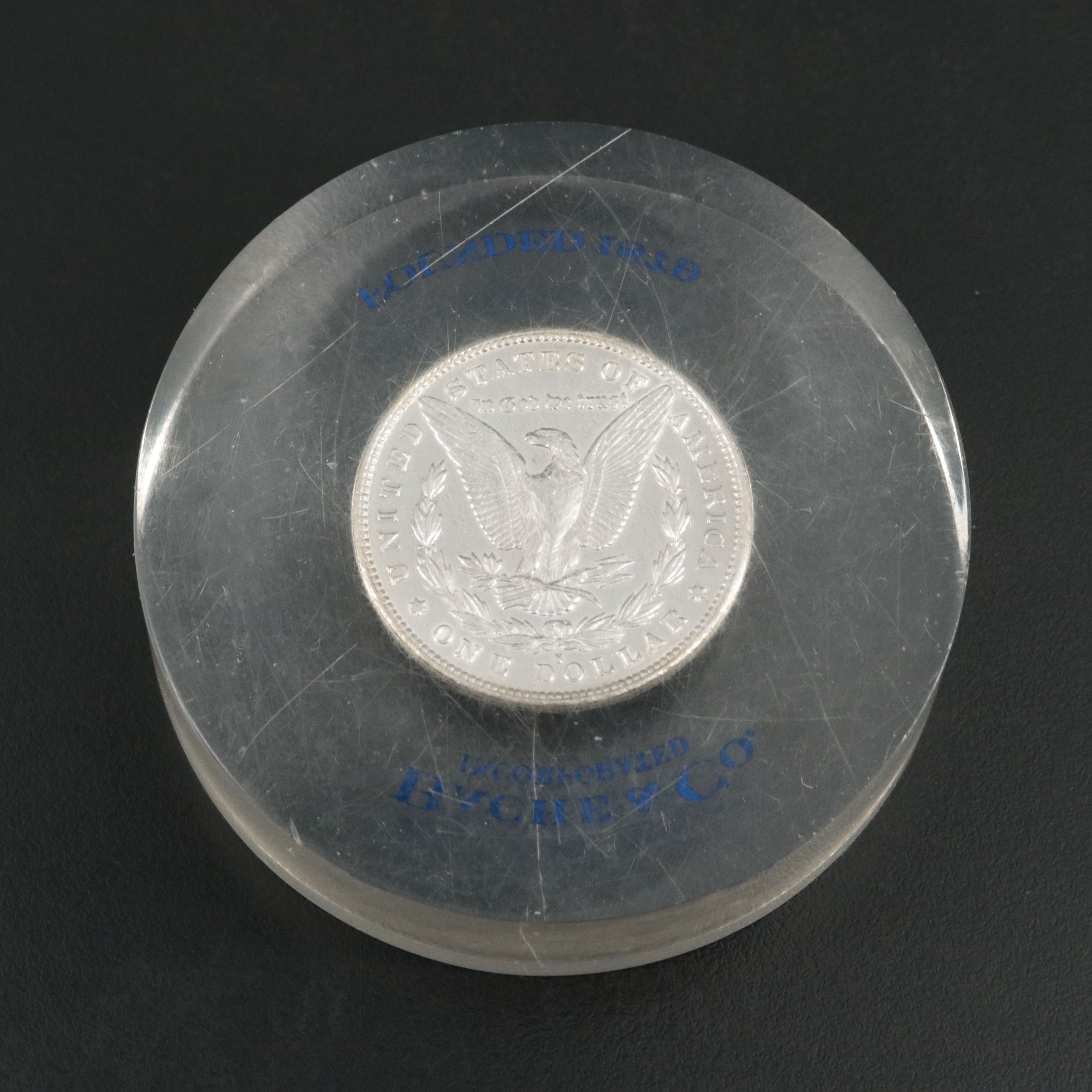 1879-S Morgan Silver Dollar Paperweight