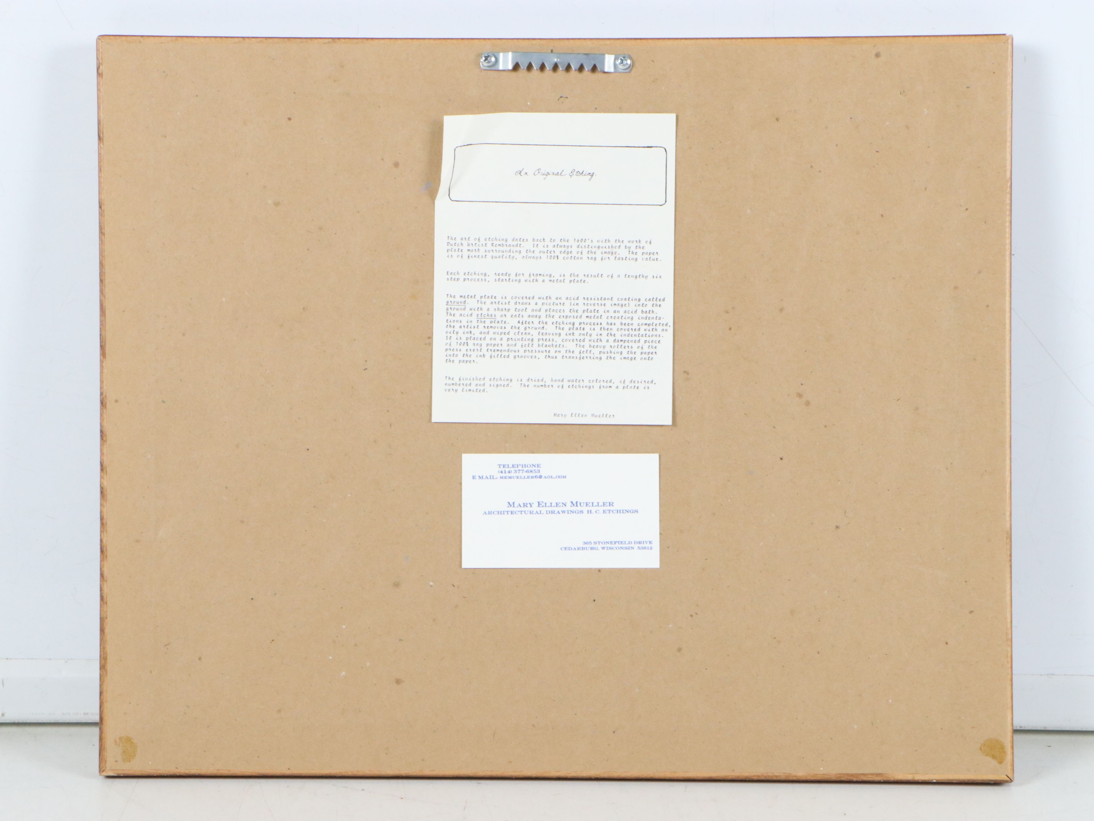 Mary Ellen Mueller Hand-Colored Etching "Largemouth Bass" and "Smallmouth Bass"