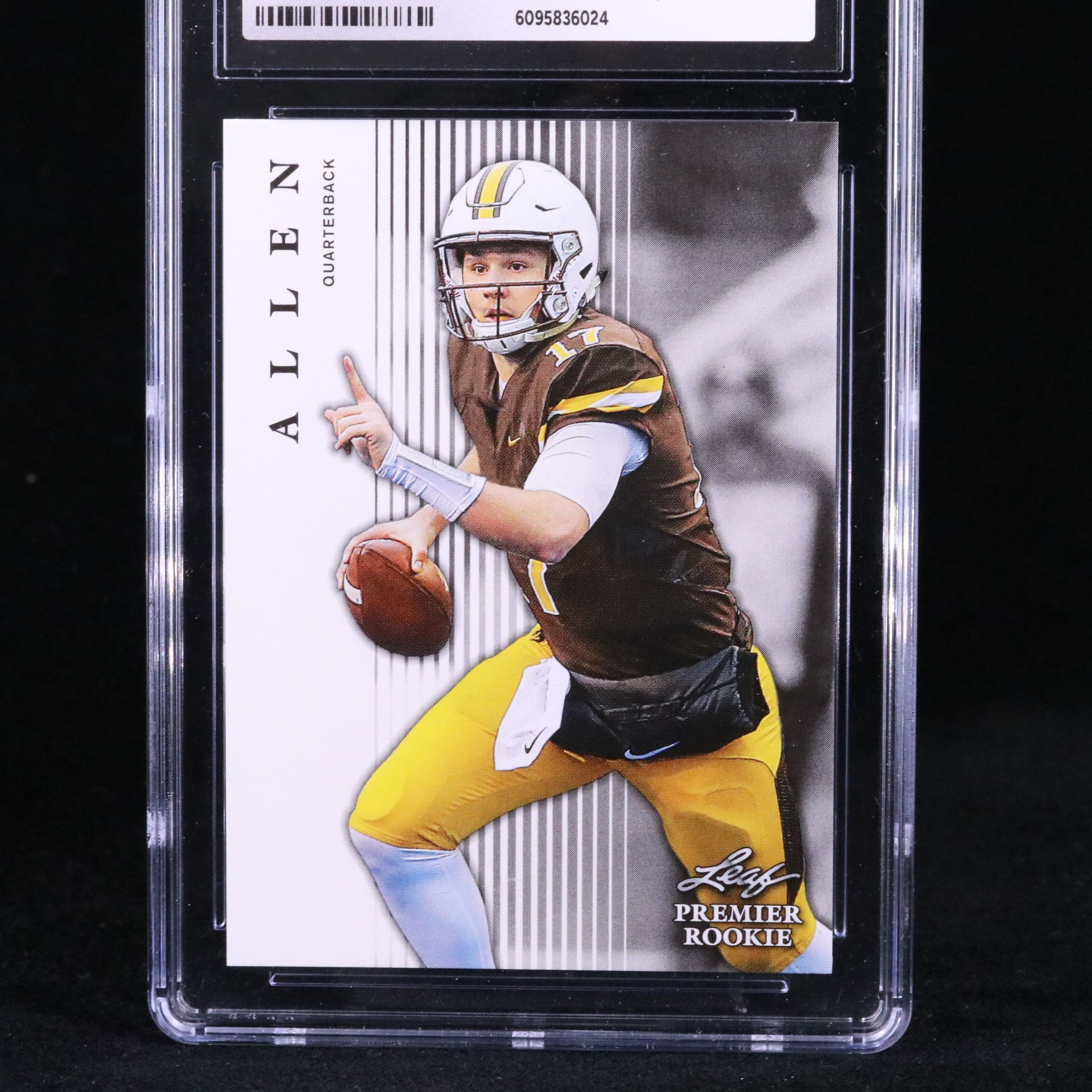 2018 Leaf Josh Allen Premier Rookie Football Card Graded CGC 10