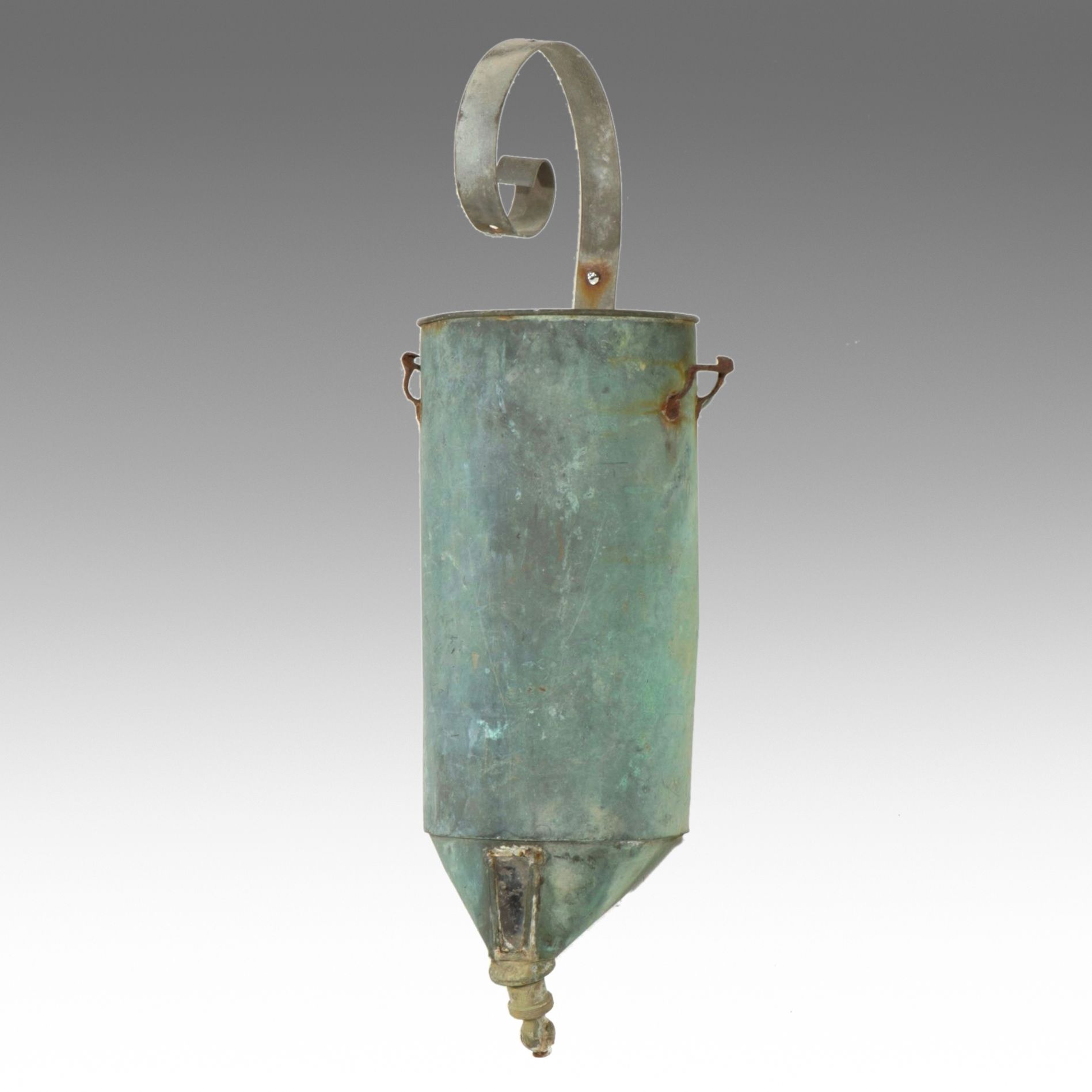 Metal Wall Pocket Converted from Farm Wall Vessel