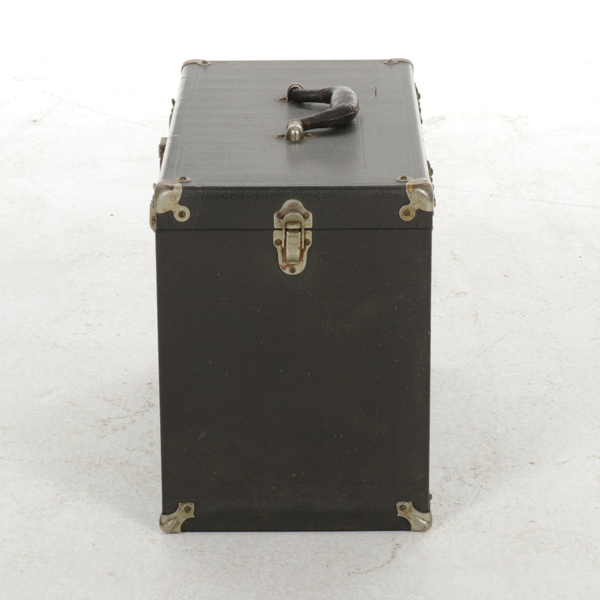 H. Gerstner & Sons Leatherette and Oak Machinist's Tool Chest, Mid-20th Century