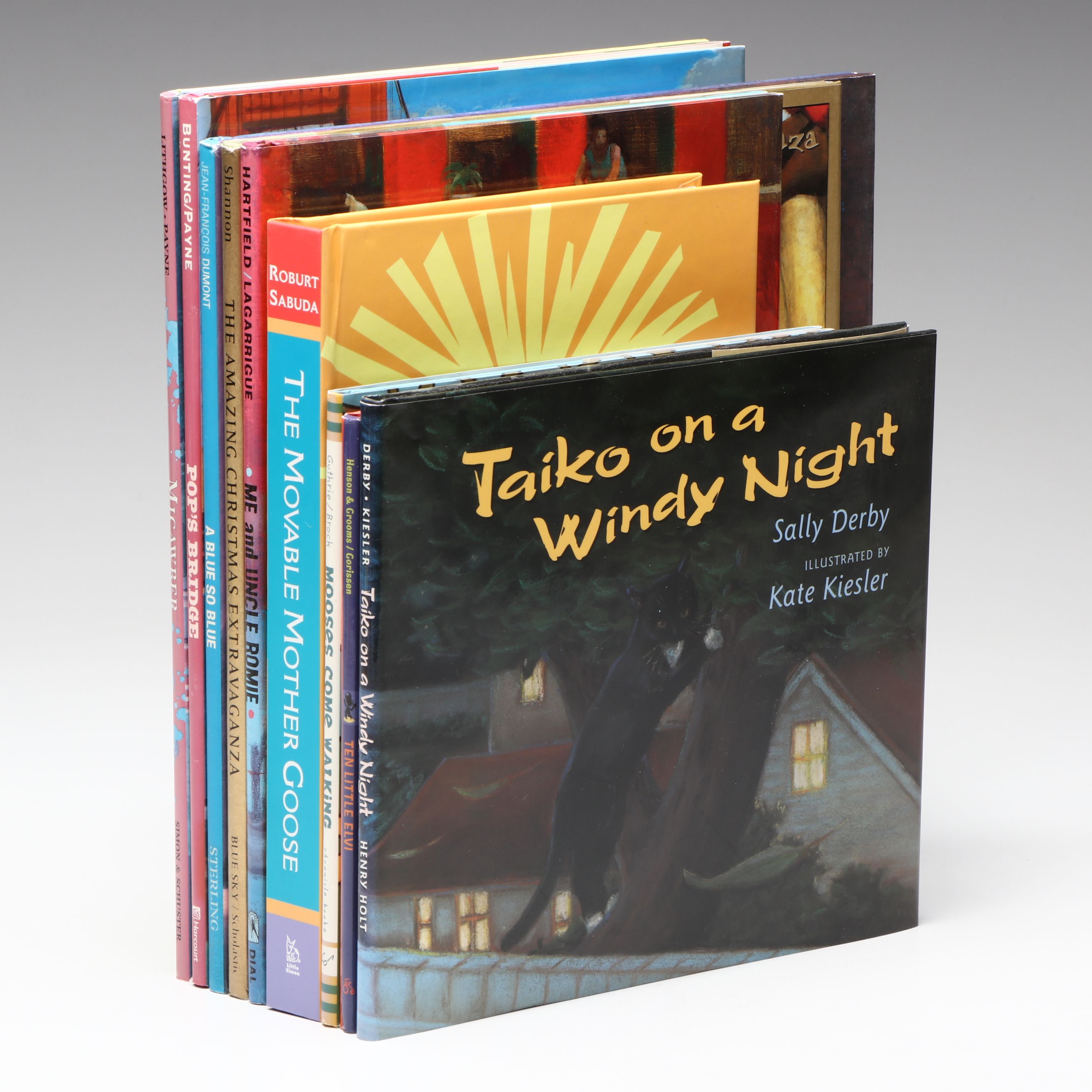 Sally Derby Signed "Taiko on a Windy Night" with More Children's Picture Books