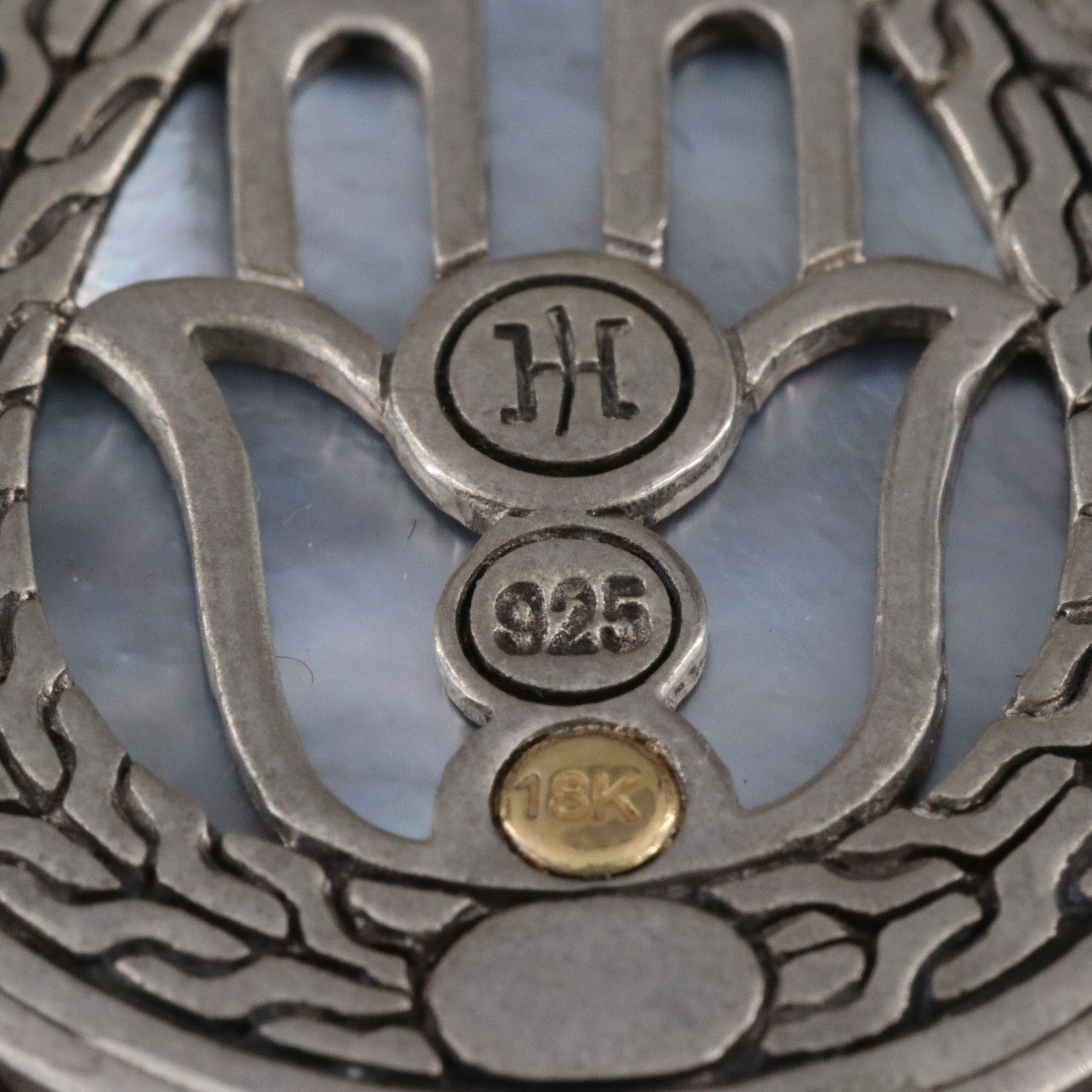 John Hardy Sterling and 18K Mother-of-Pearl Arabesque Earrings