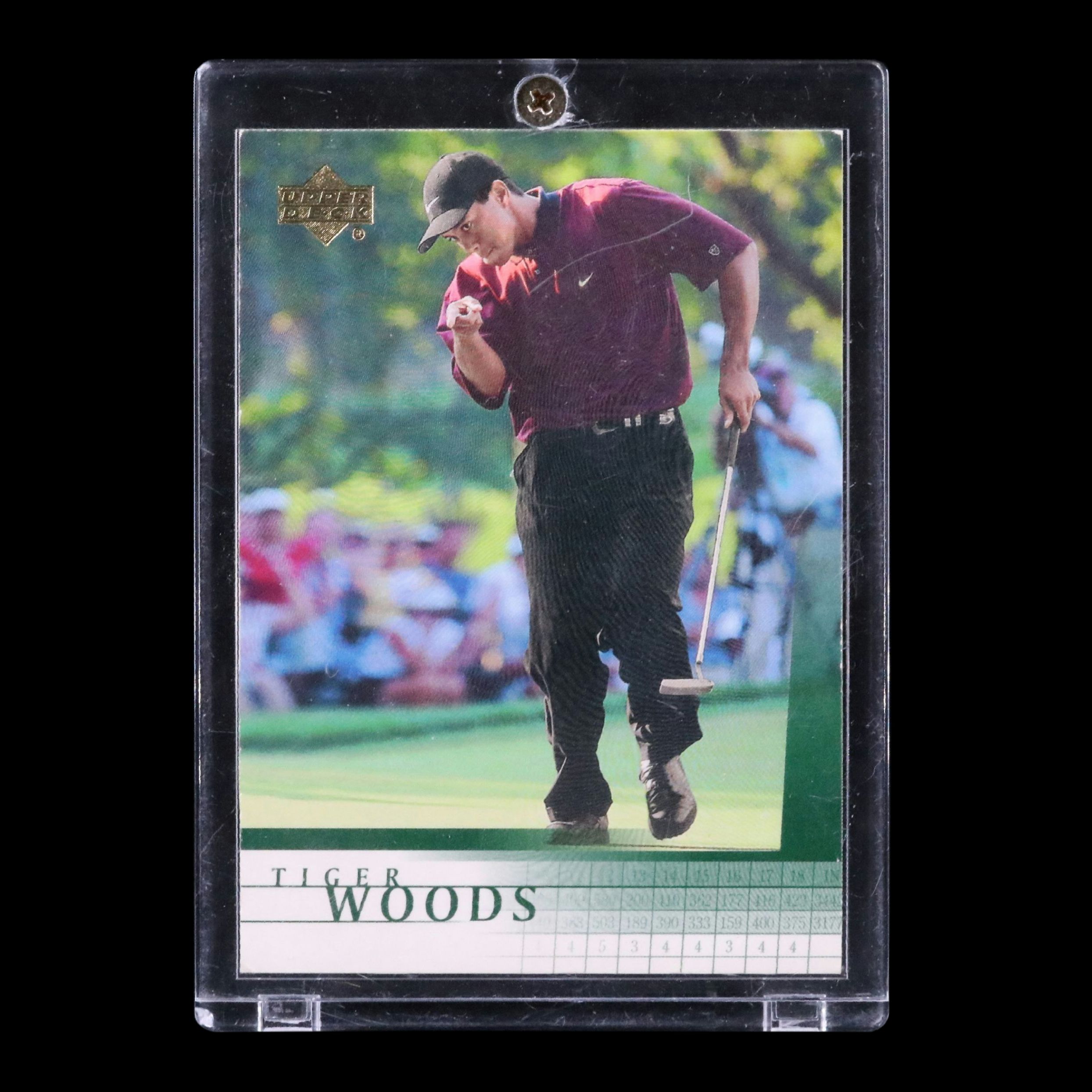 2001 Upper Deck Tiger Woods Rookie Golf Card