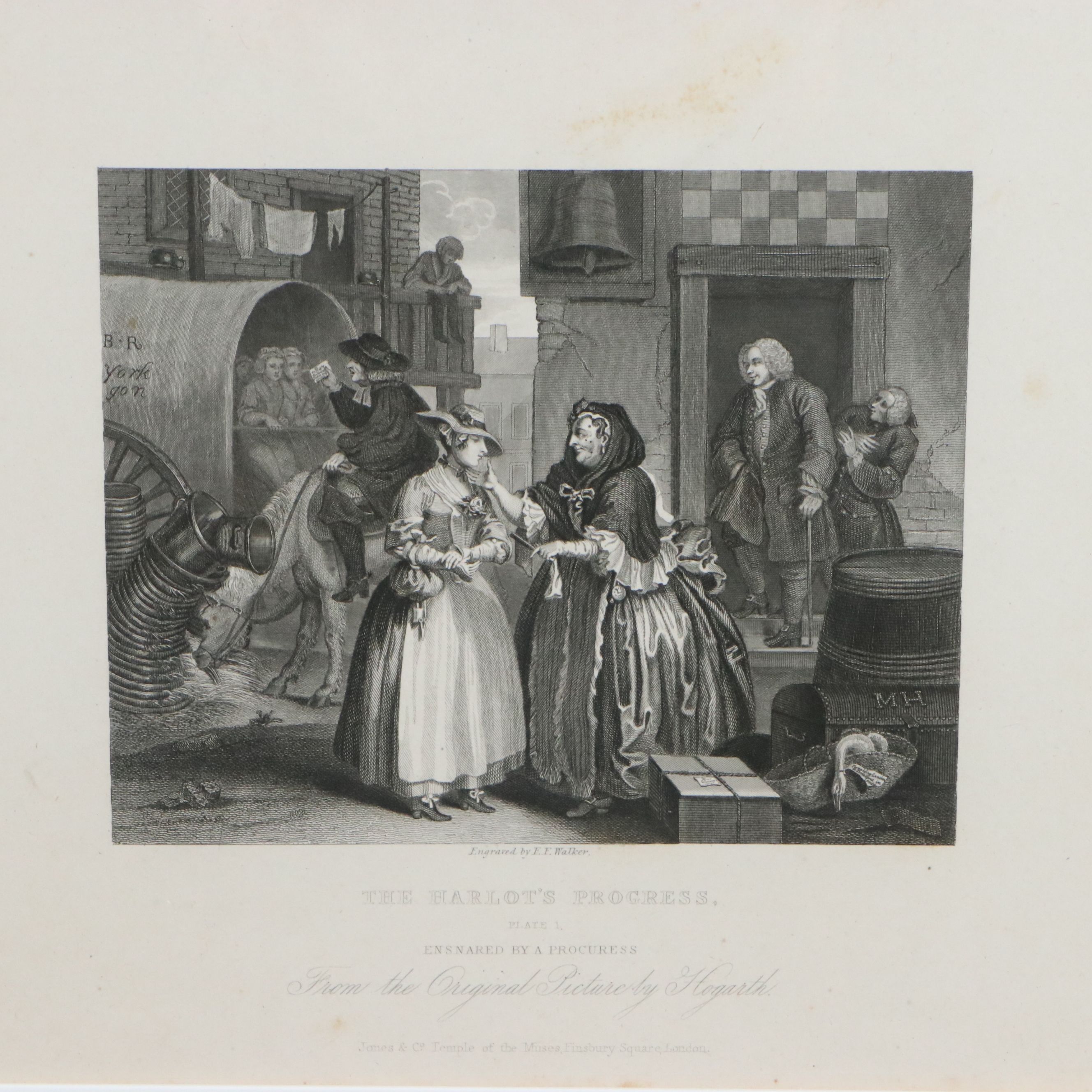 Engravings After W. Hogarth "The Rake's Progress" and "The Harlot's Progress"