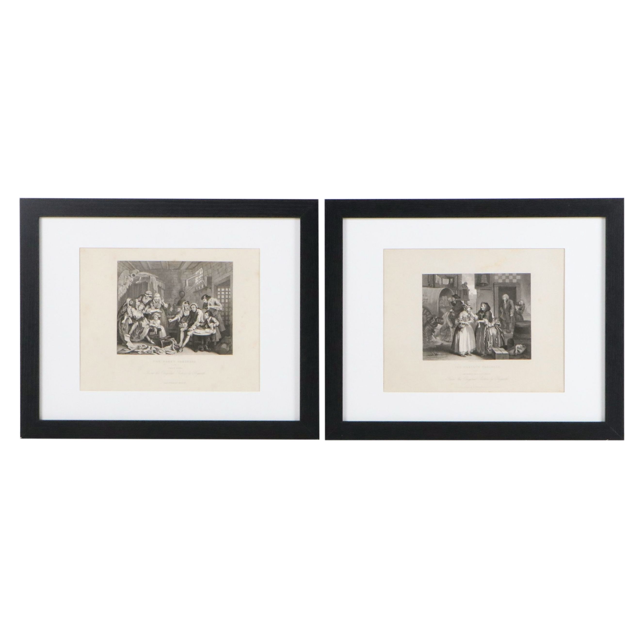 Engravings After W. Hogarth "The Rake's Progress" and "The Harlot's Progress"