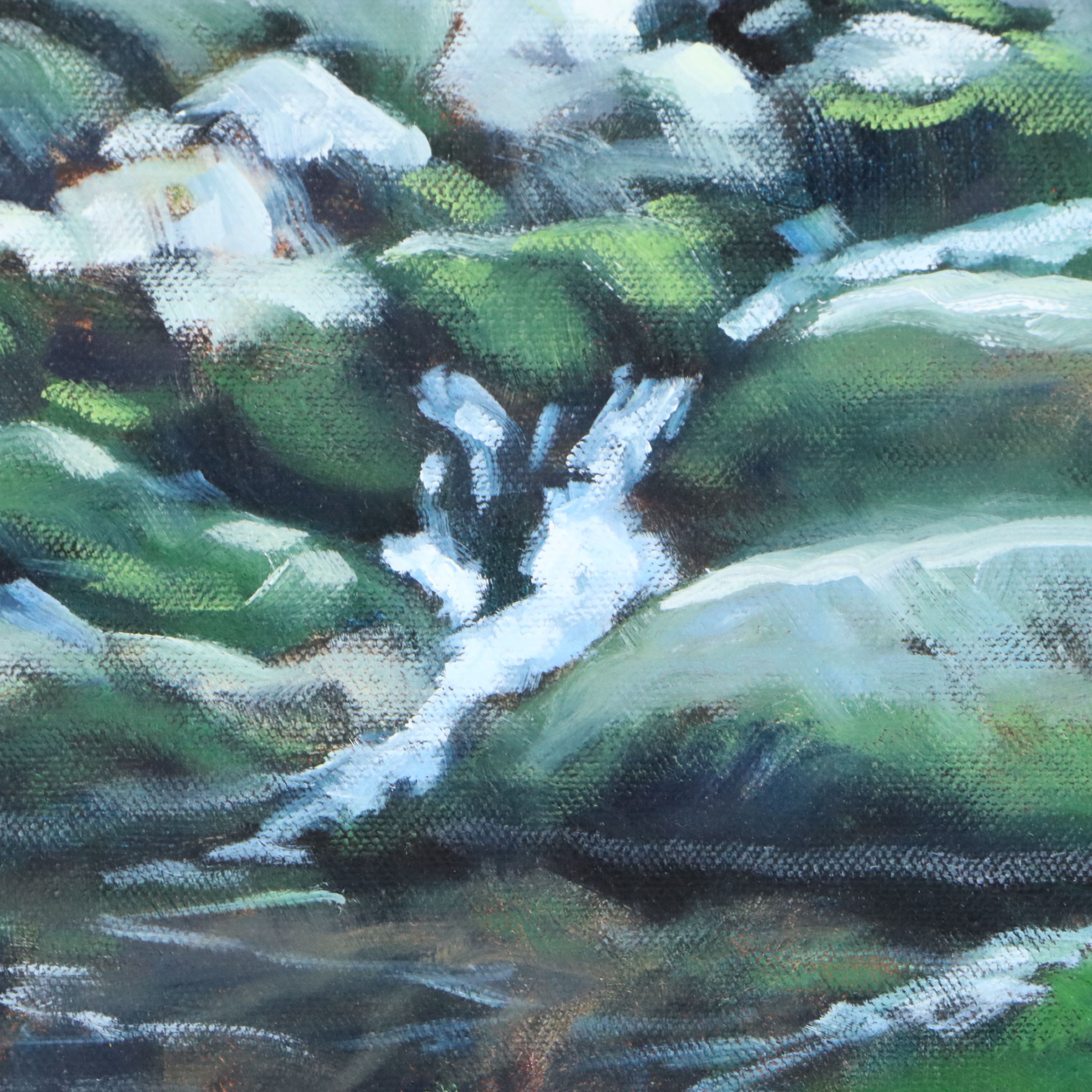Jay Wilford Landscape Oil Painting "Boulder Creek," 21st Century