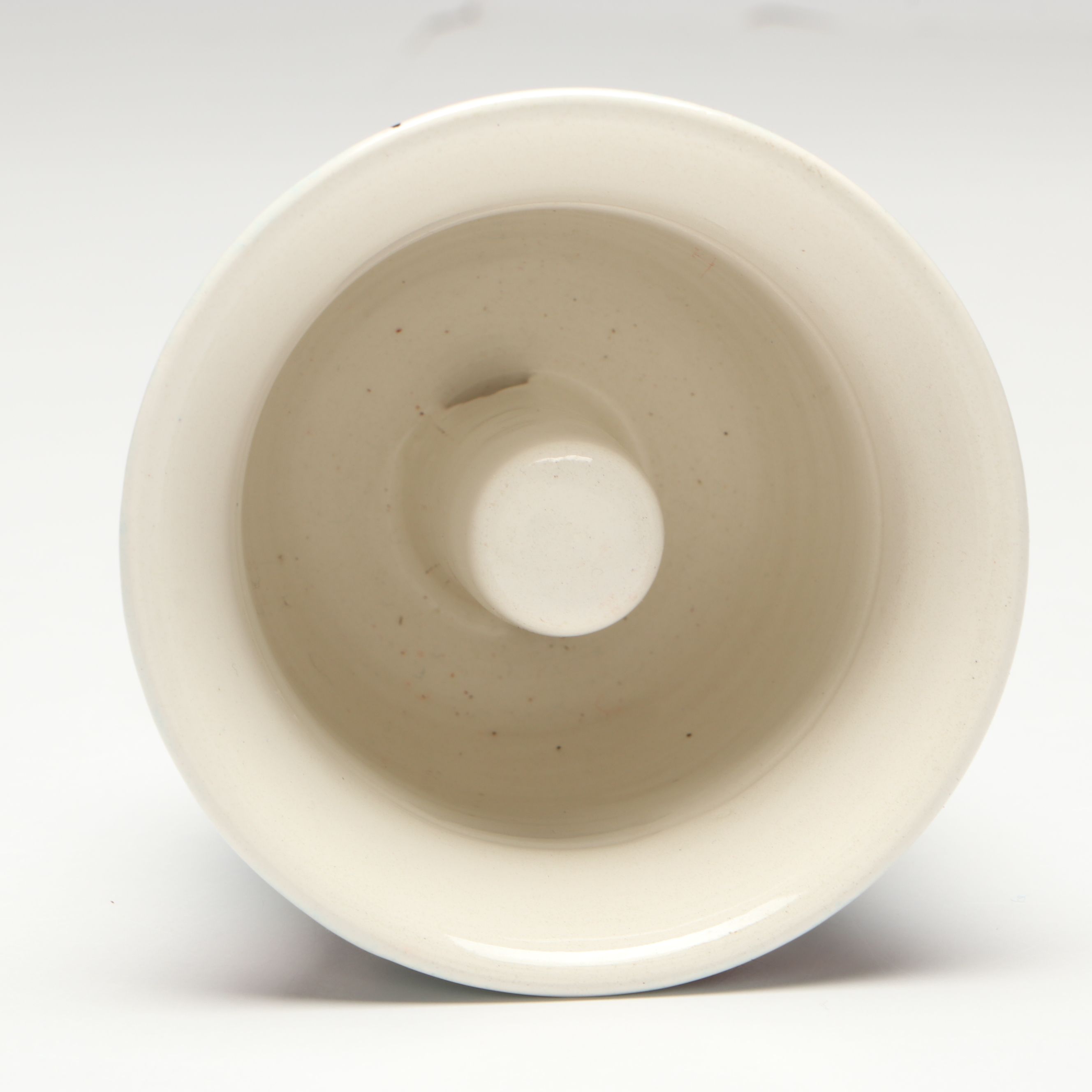 Tognana Picasso Porcelain Bottle with Greek Utensil Holder and Acorn Pom-Poms