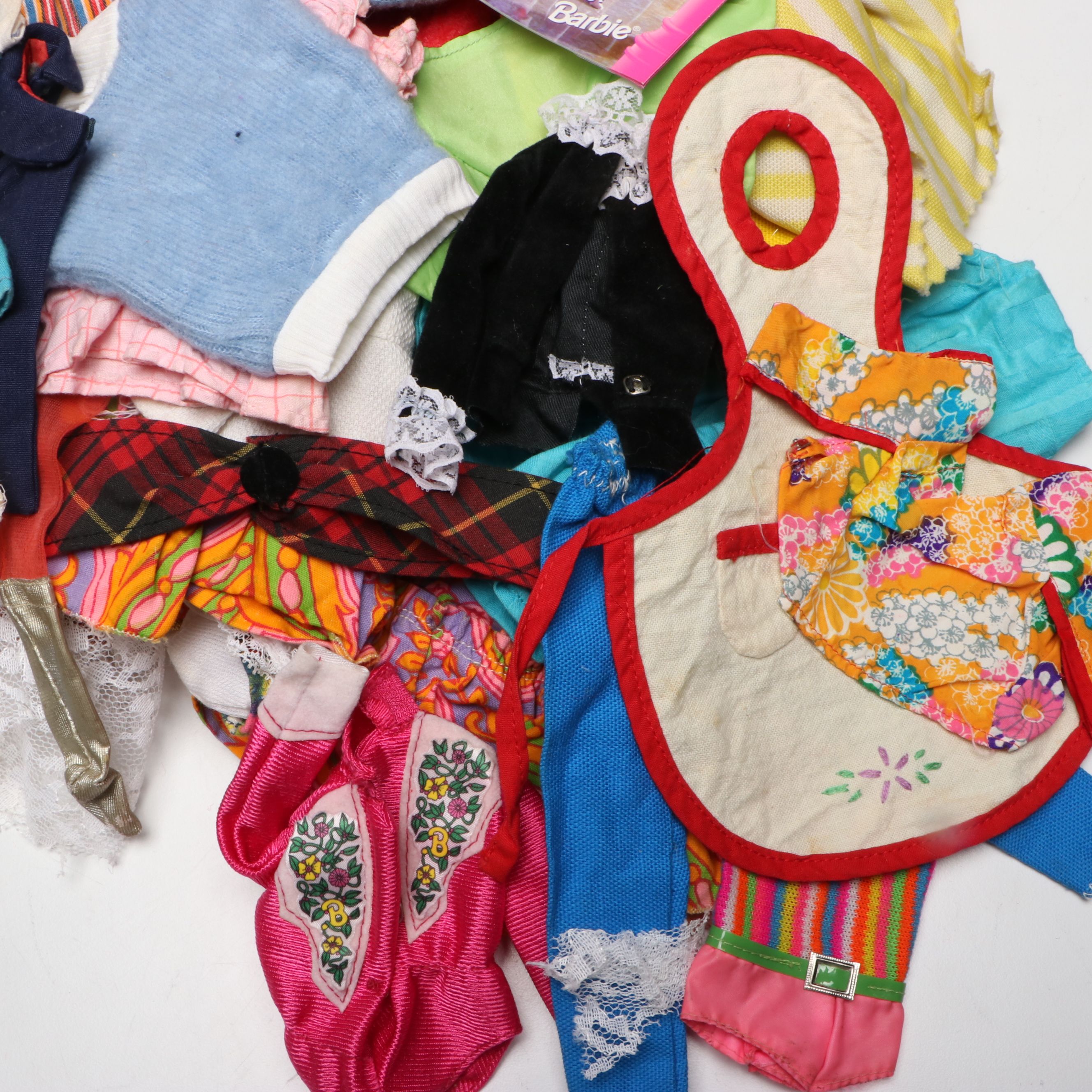 Mattel Barbie with Other Vintage Doll Accessories and Clothing