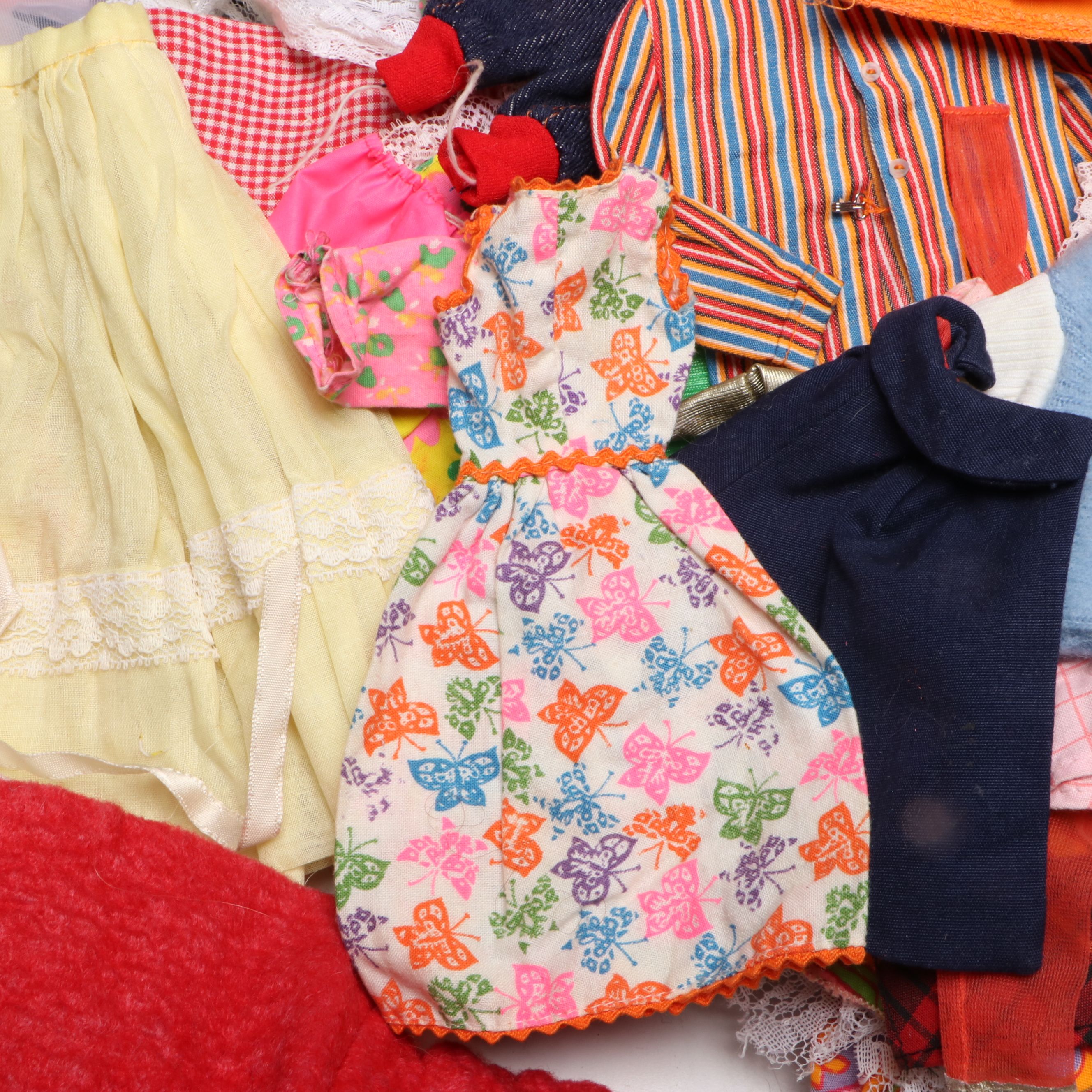 Mattel Barbie with Other Vintage Doll Accessories and Clothing