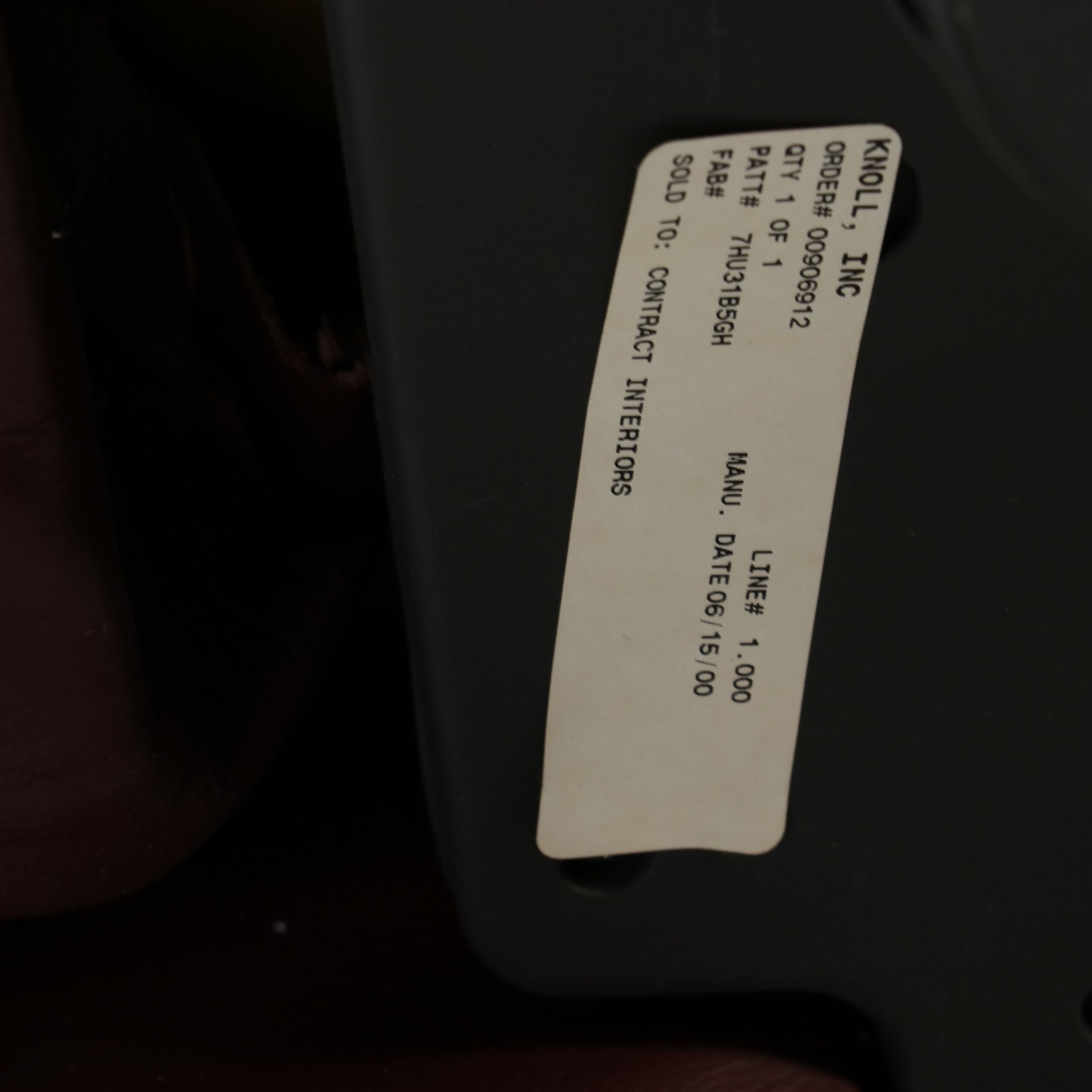 Knoll Leather Office Chair